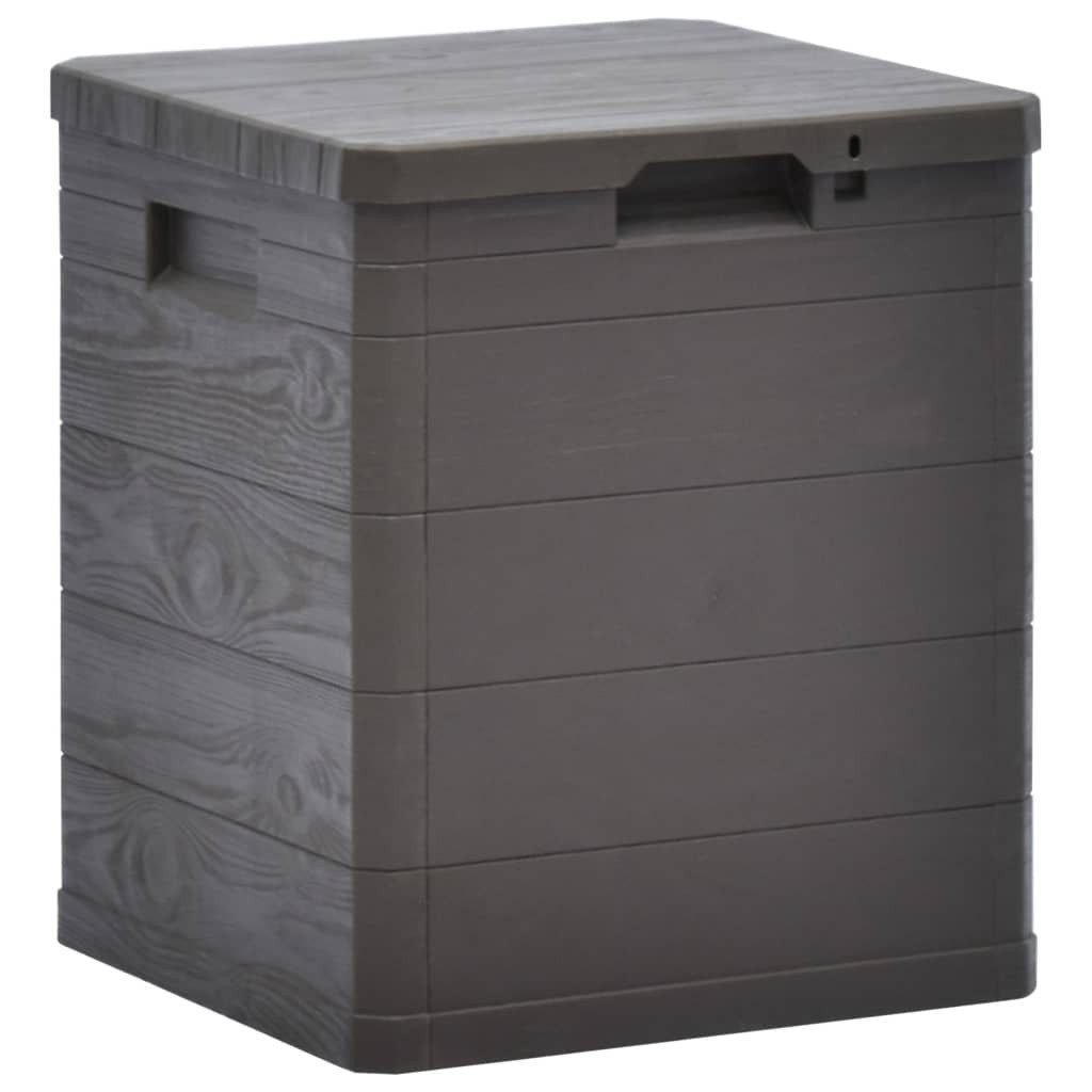 vidaXL Gartenbox Garten-Aufbewahrungsbox 90 L Braun