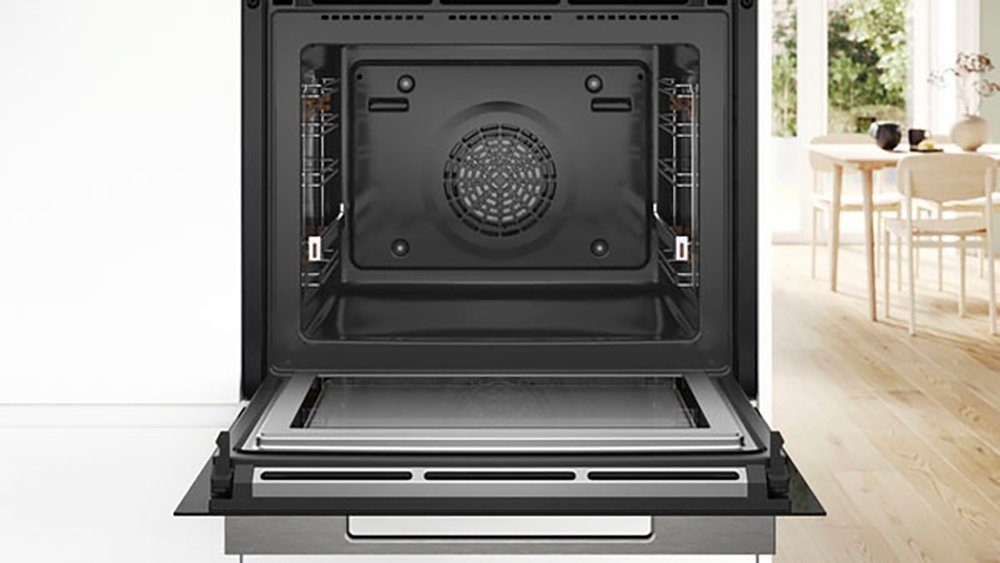 BOSCH Backofen mit Mikrowelle Serie 8 HMG778NB1, mit 1-fach-Teleskopauszug, Pyrolyse-Selbstreinigung – Bild 4 von 5