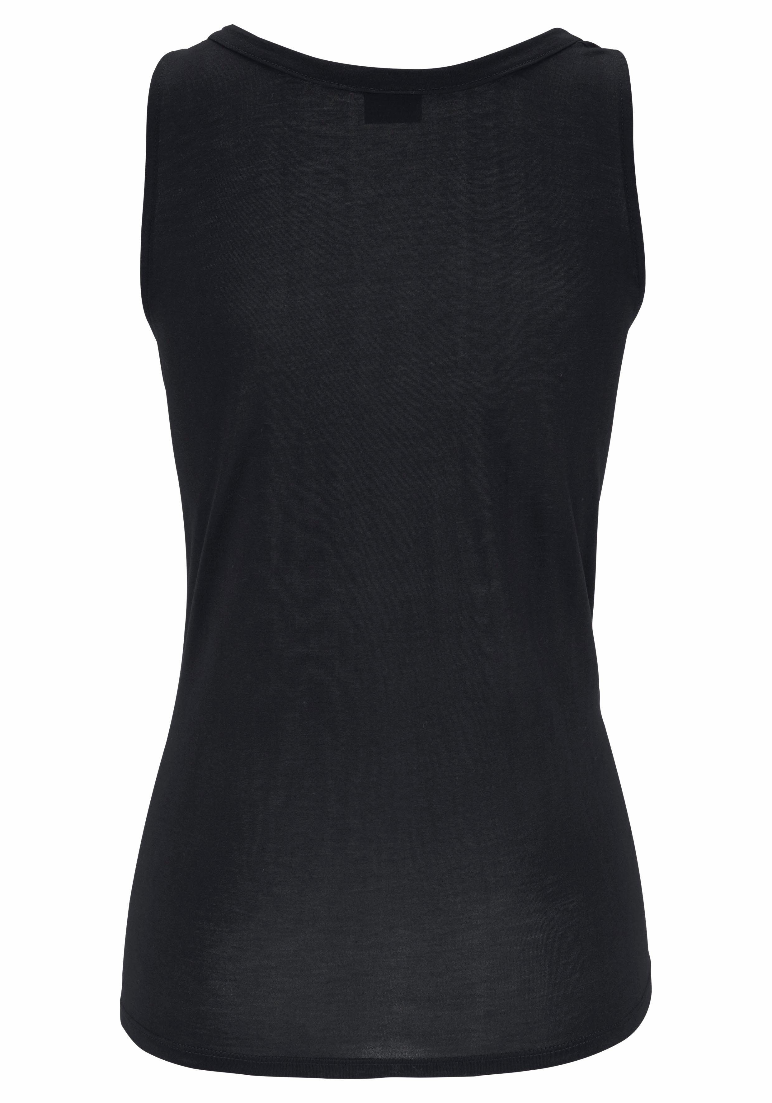 LASCANA Tanktop mit Zieraccessoire, lässiges Jerseytop, casual