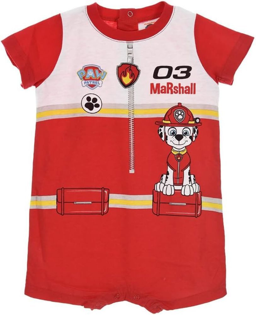 PAW PATROL Strampler Paw Patrol Strampler Body Jungen Feuerwehr Polizei