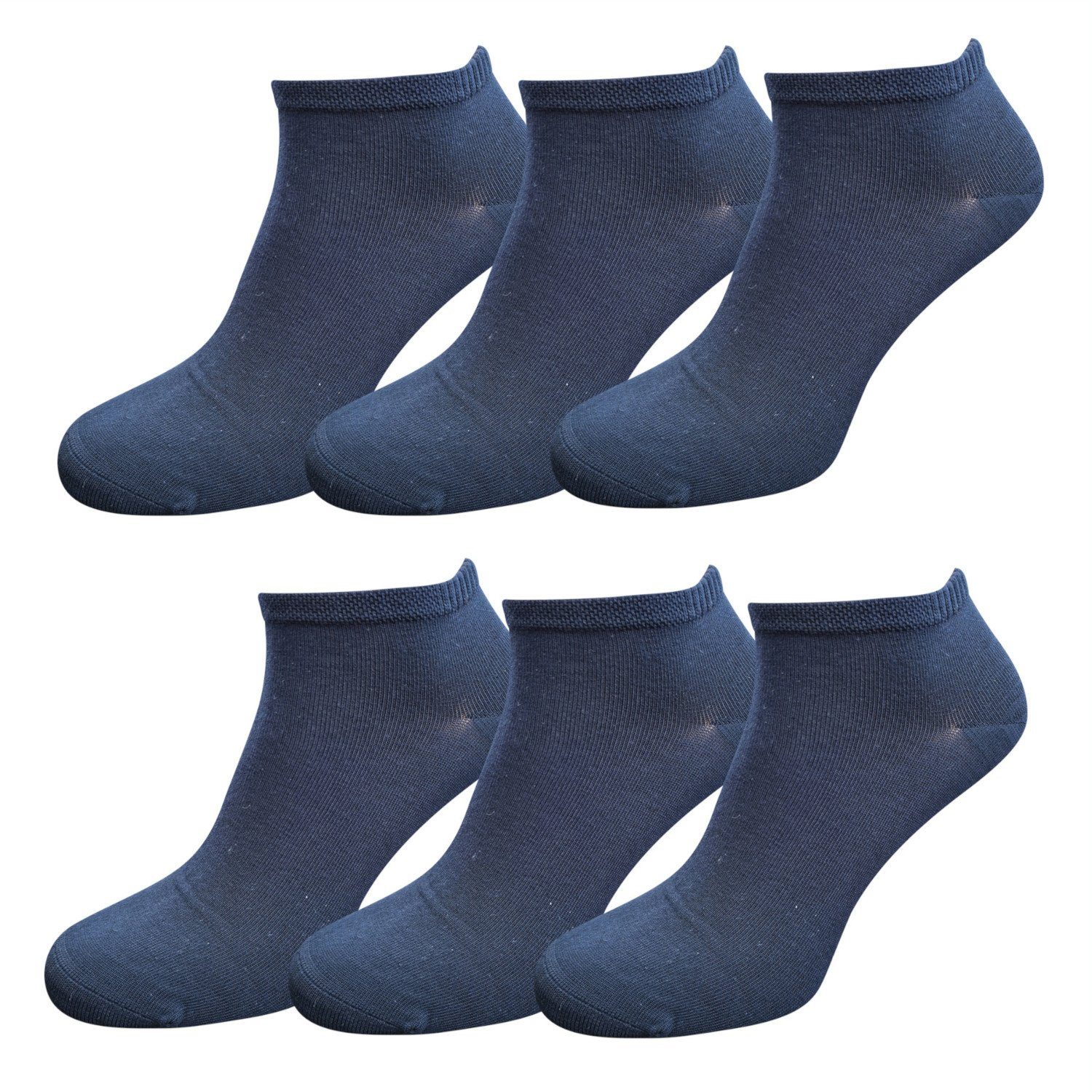 Riese Strümpfe Sneakersocken Bambus Sneaker Socken marine, 6 Paar (6-Paar)