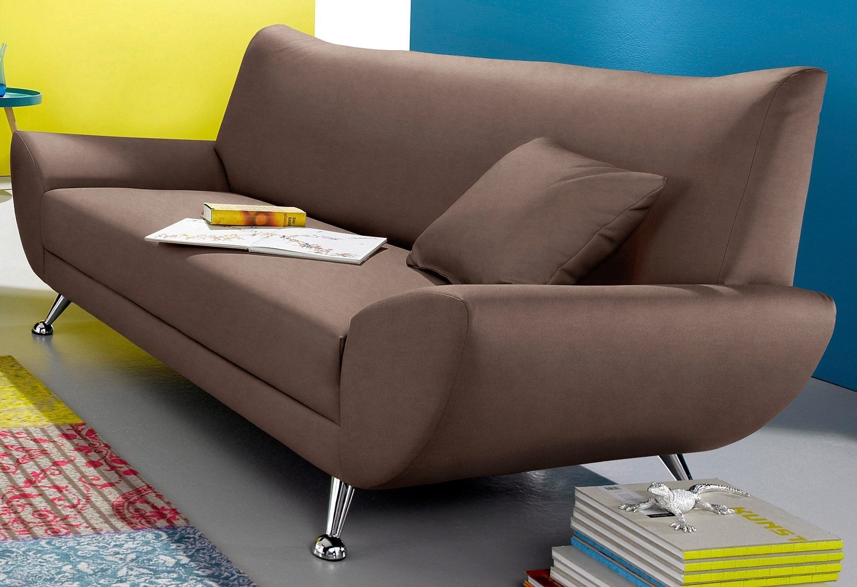 INOSIGN 3-Sitzer "Saltare elegant und komfortabel, toller Designfuß" günstig online kaufen