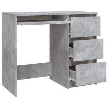 furnicato Schreibtisch Betongrau 90x45x76 cm Holzwerkstoff