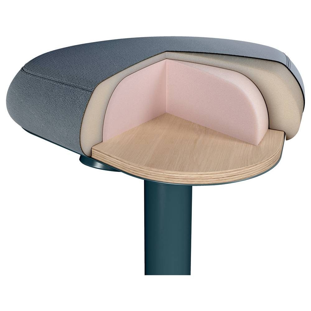 LEITZ Hocker Ergo Active höhenverstellbarer Sitzhocker mit dreieckigem 6544 günstig online kaufen