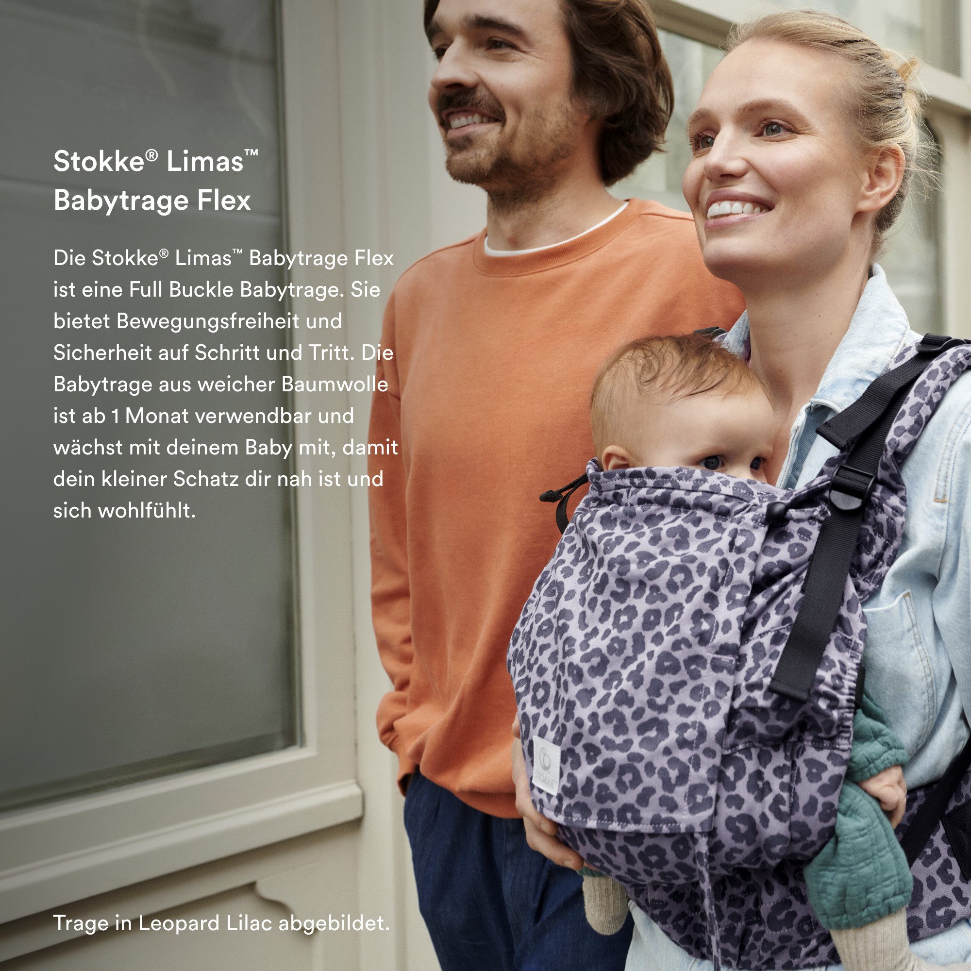 Stokke Babytrage Limas™ Babytrage Flex, Full Buckle für optimalen Komfort & Halt