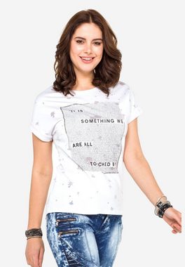 Cipo & Baxx T-Shirt mit stylischem Frontprint