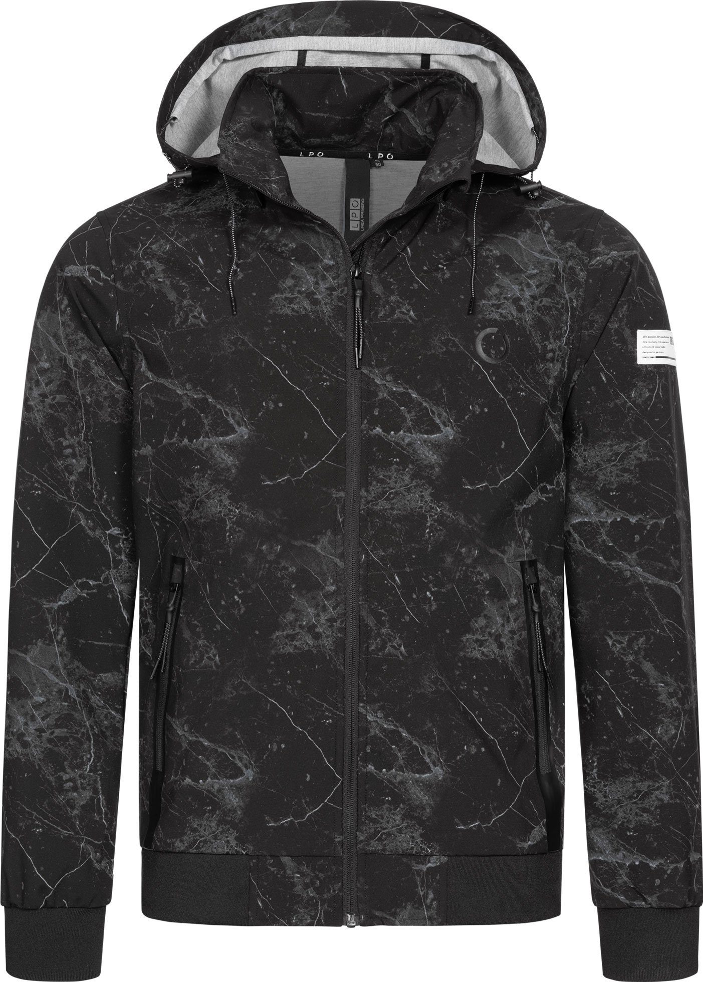 Linea Primero DEPROC Active Softshelljacke ROSS PEAK MEN auch in Großen Größen erhältlich grau