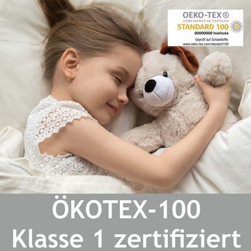 Kindermatratze Jugendmatratze DELUXE, 90x200cm, Höhe 12cm, Luftkanäle, Premium, Alsterdüne, 12 cm hoch, HR-Kaltschaum RG45