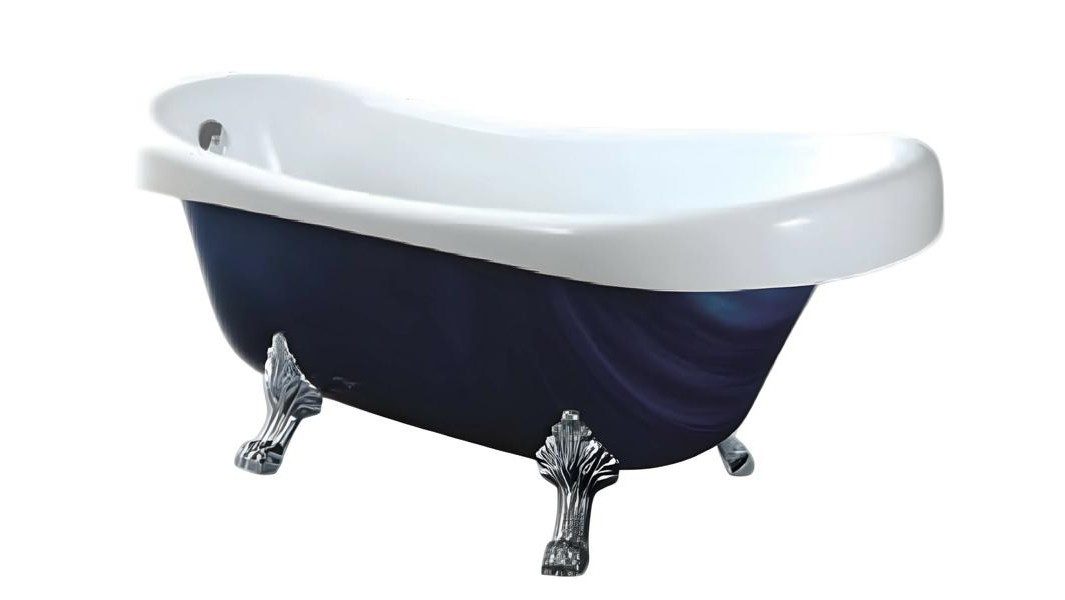 Xlmoebel Badewanne XLMOEBEL Relaxwanne in Blau, freistehend, aus Acryl, Made in Europa