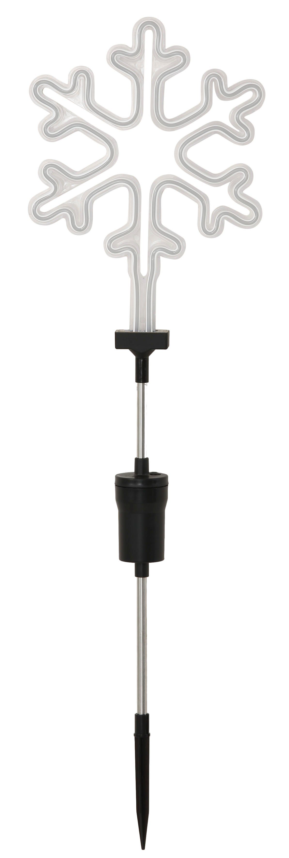 BONETTI LED Gartenleuchte Schneeflocke, LED Neon Stab für den Garten