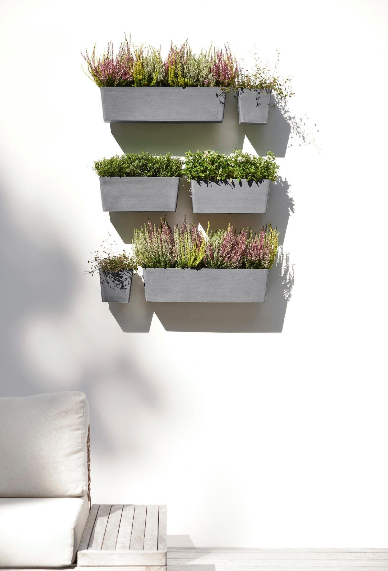 ECOPOTS Blumentopf MANHATTAN S Grey, BxTxH: günstig online kaufen