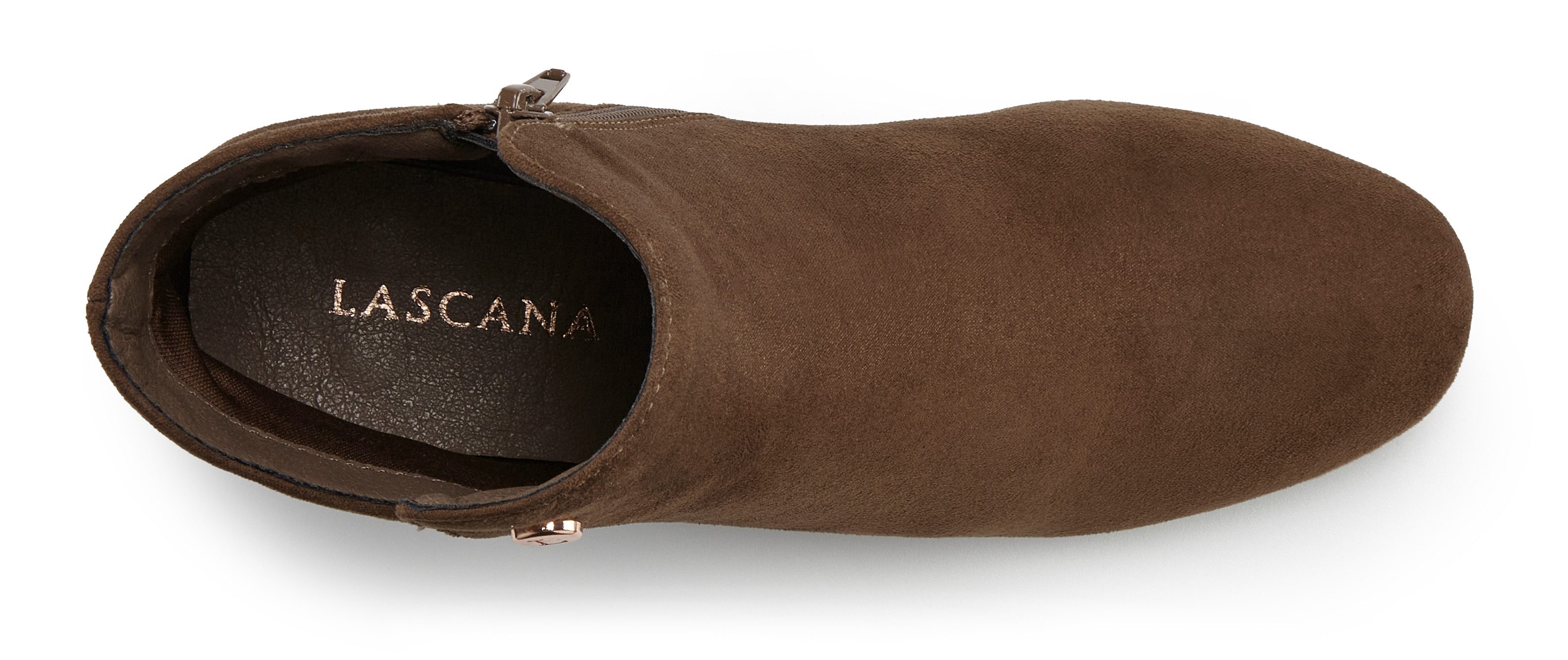 LASCANA Sommerstiefelette Stiefelette mit bequemen Blockabsatz, Ankle Boots, Stiefel VEGAN