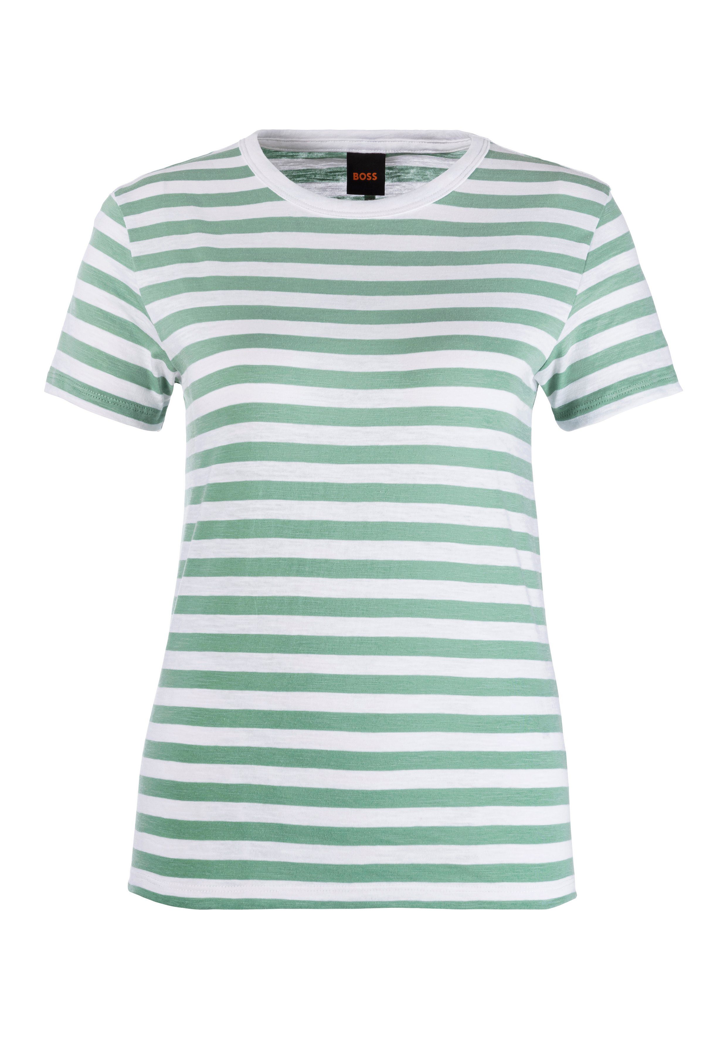 BOSS ORANGE T-Shirt Esla Striped Premium günstig online kaufen
