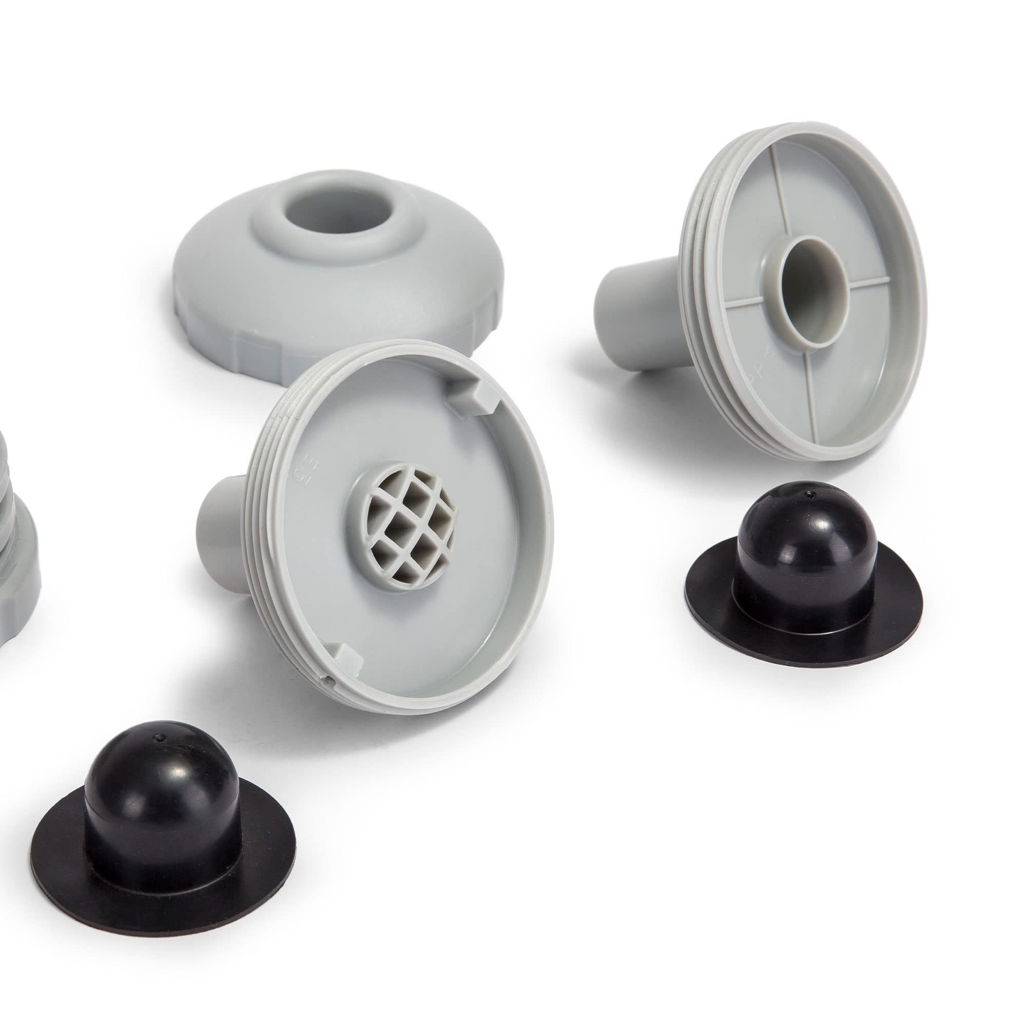 Intex Flaschenverschluss Intex Anschluss-Set Ø 32 mm für Wasserbelebung, Grau, kompatibel mit Wasserbelebung