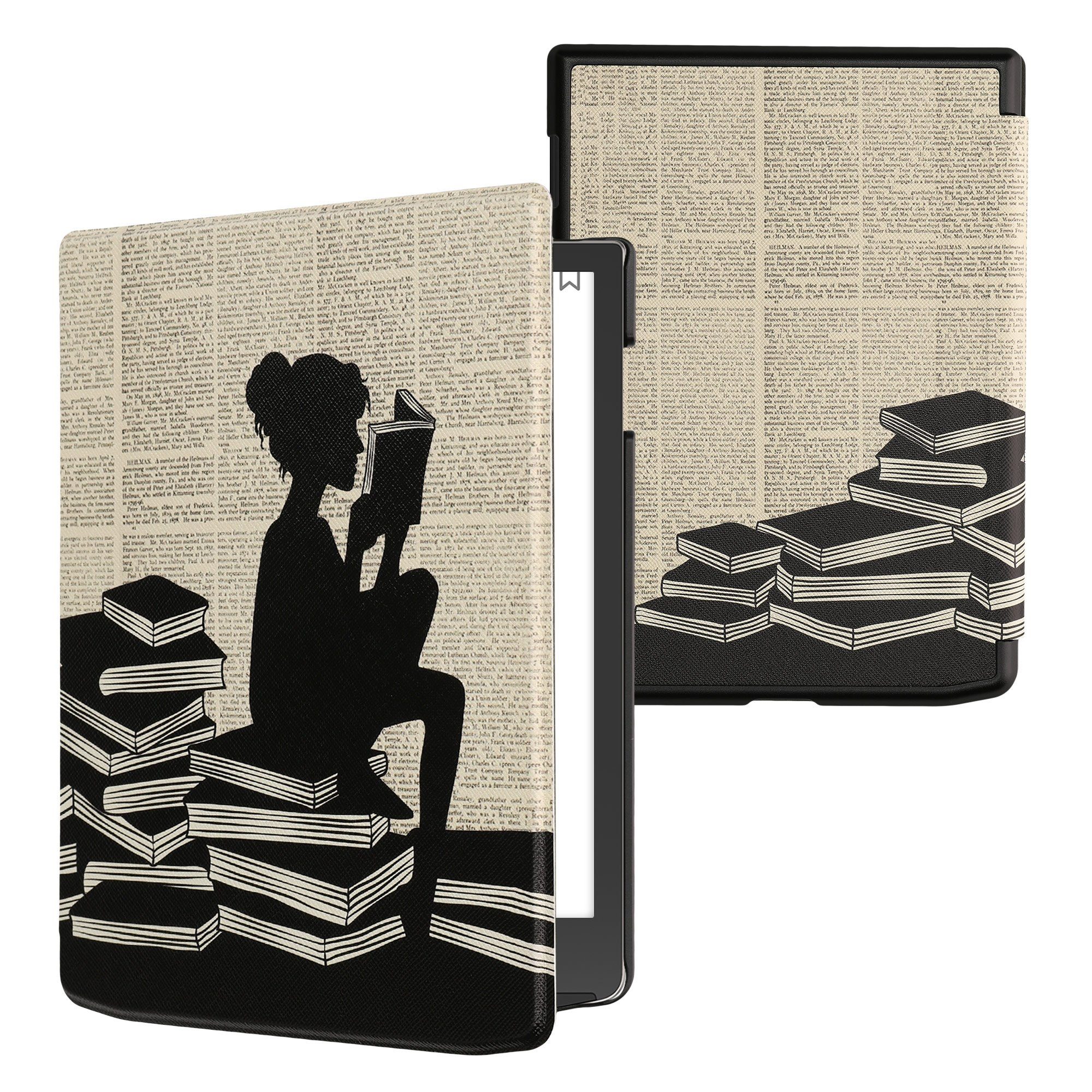 kwmobile E-Reader-Hülle Klapphülle für Pocketbook InkPad 4 / Color 3 / Color 2 / Vivlio InkPad, Hülle eReader