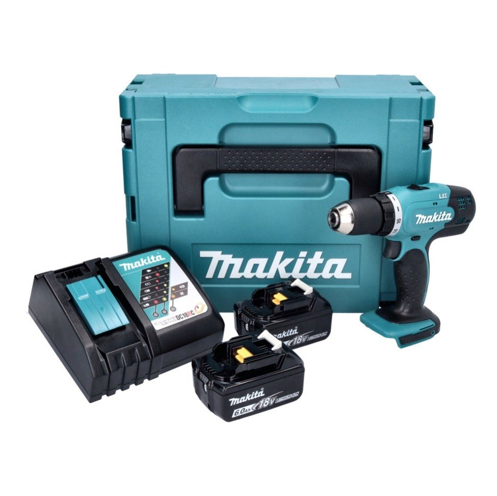 Thumbnail - Makita Akku-Schrauber DDF 453 RGJ Akku Bohrschrauber 18 V 42 Nm + 2x Akku 6,0 Ah + Ladegerä