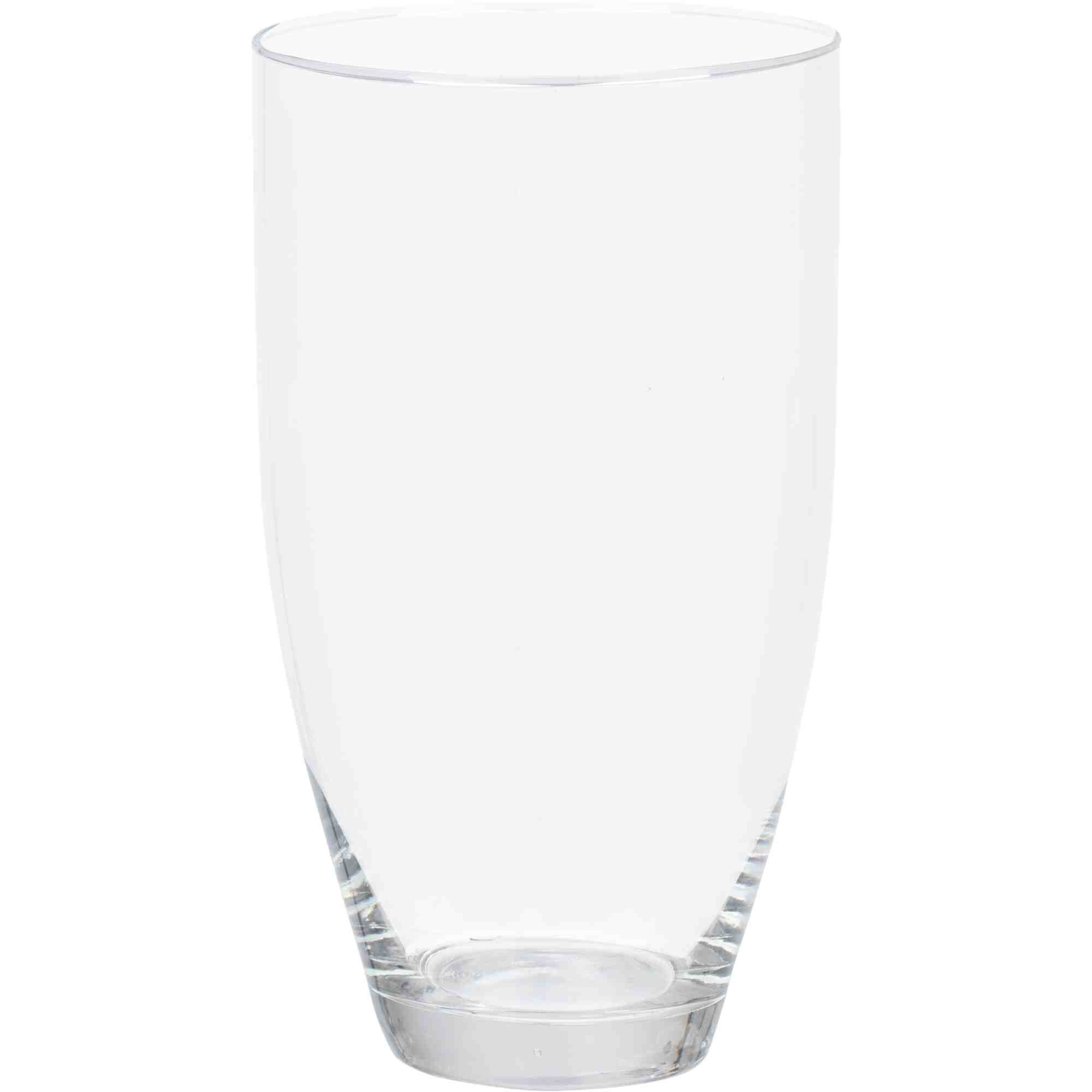 GlasArt Tischvase Elegante Glasvase 24 x Ø 13 cm Transparent und glatt (1 St)