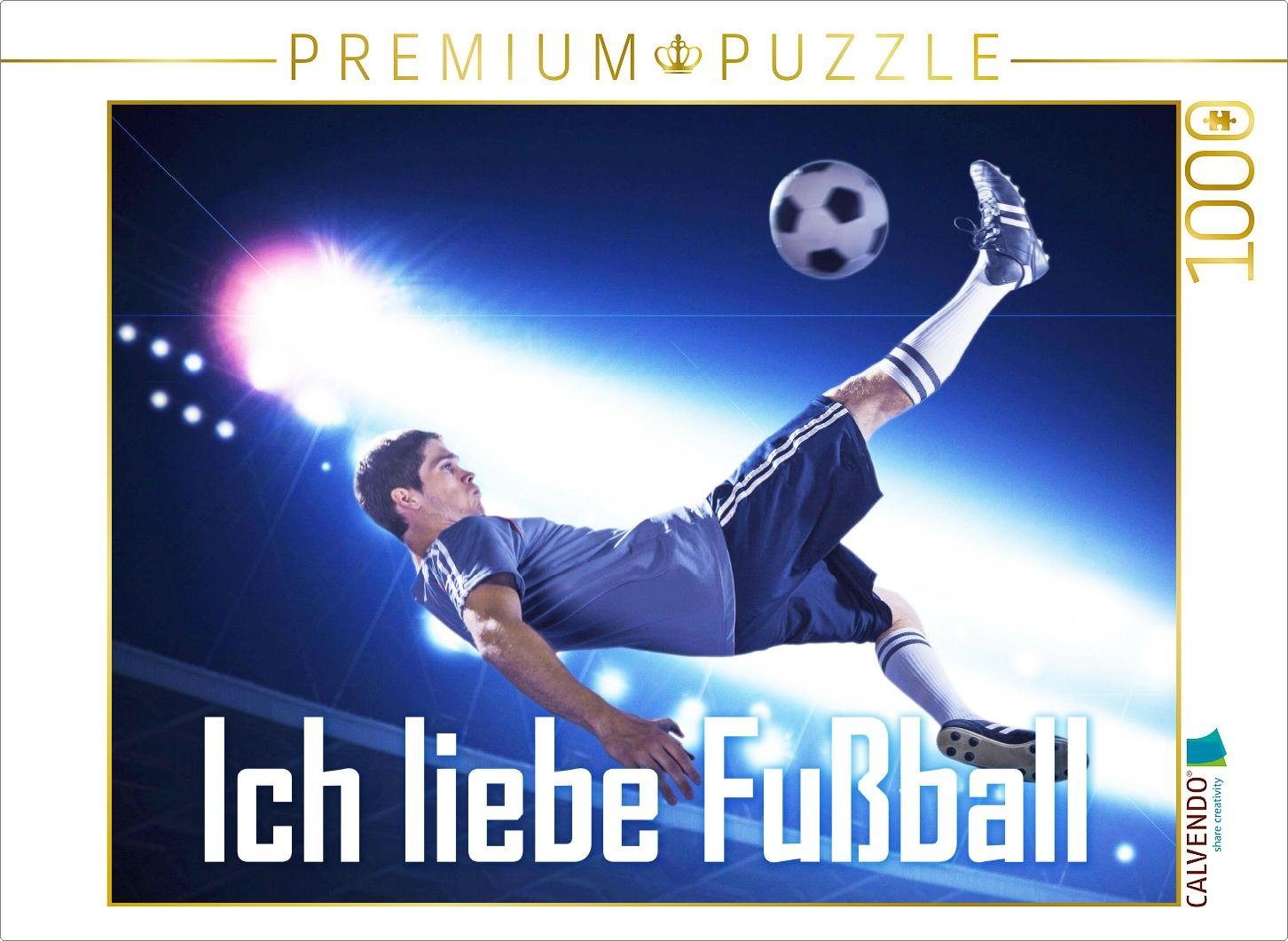 CALVENDO Puzzle CALVENDO Puzzle Ich liebe Fußball 1000 Teile Lege-Größe 64 x 48 cm Foto-Puzzle Bild von CALVENDO Verlag, 1000 Puzzleteile