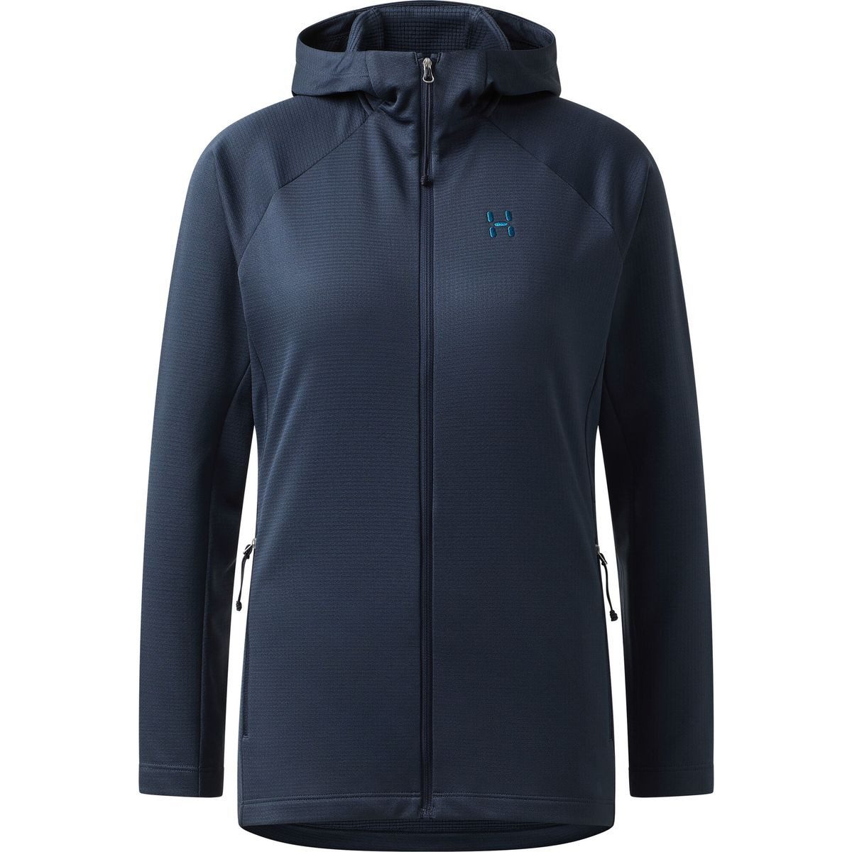 Haglöfs Fleecejacke Korp Mid Hood Women Bequeme Fleecejacke für Damen, ideal für Outdoor-Aktivitäten, mit