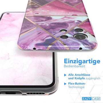 EAZY CASE Handyhülle IMD Motiv Cover für Xiaomi Mi 11 Lite / 5G / NE 6,55 Zoll, Dünne Handy Schutzhülle mit Kameraschutz Slim Backcover Violett Beere