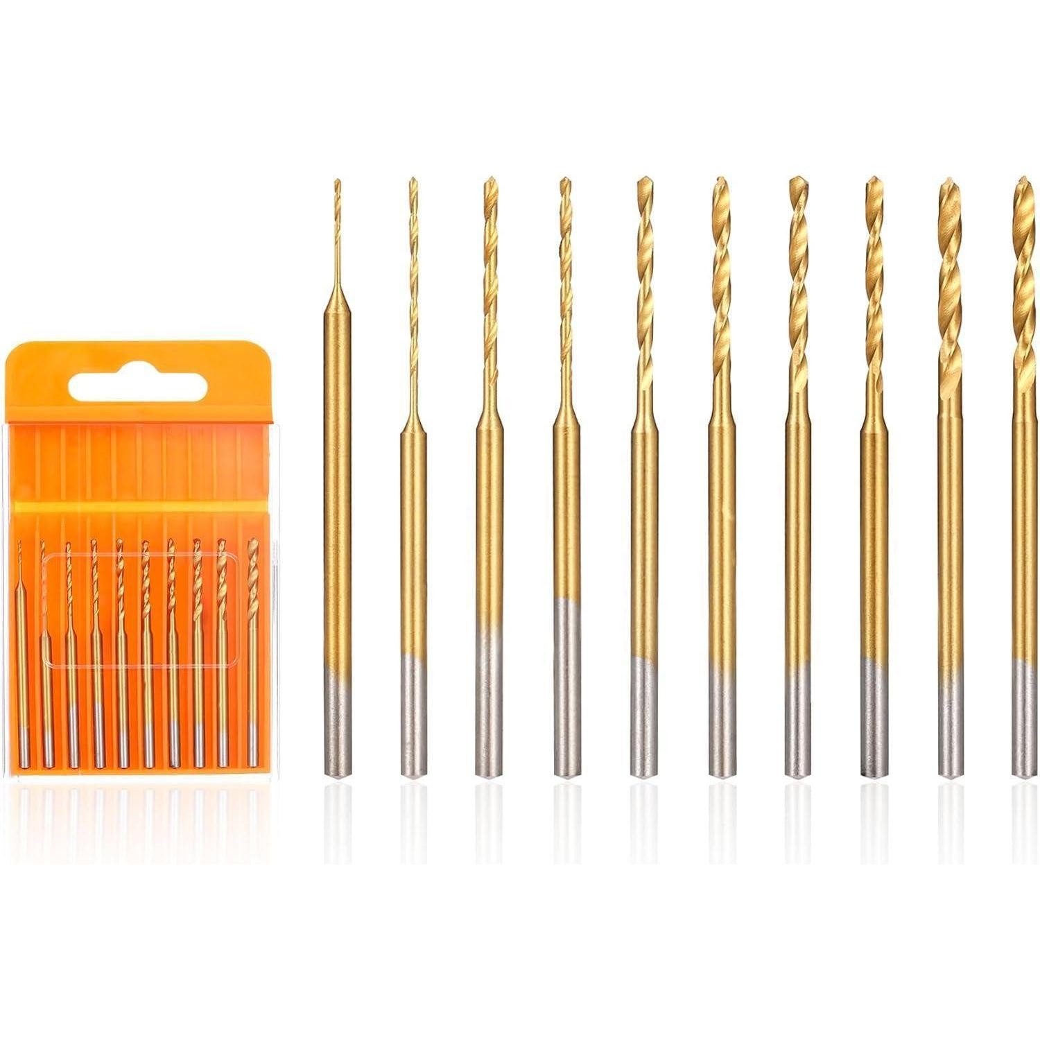 LuxusKollektion Spiralbohrer Spiralbohrer HSS 10er 0,6-2,2mm 2,35mm Mini Spiralbohrer Set