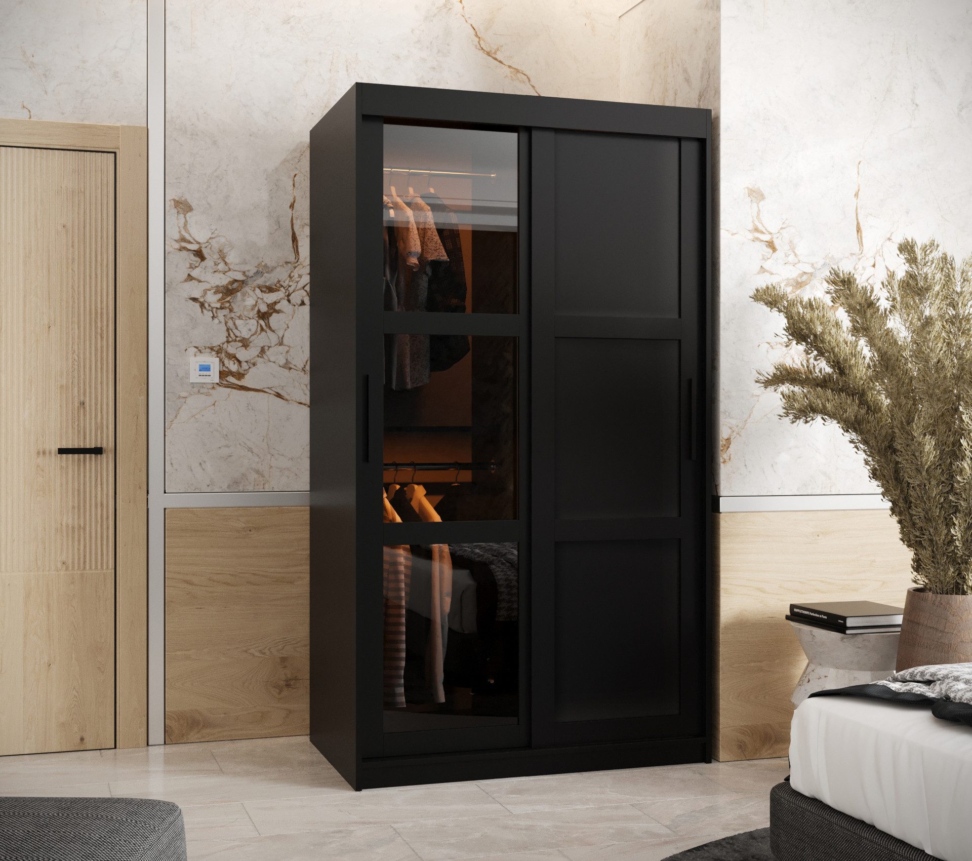 ABIKS MÖBEL Schwebetürenschrank DOME 3 Schlafzimmerschrank günstig online kaufen