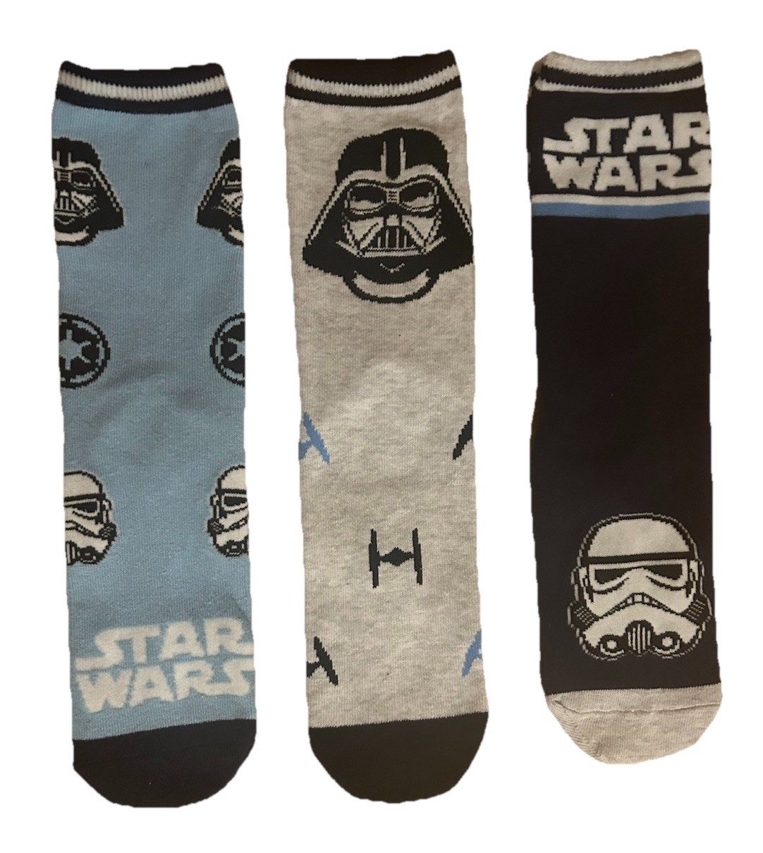 Star Wars Socken Star Wars Socken Kindersocken im 3er-Pack Stormtrooper Darth Vader (3-Paar)