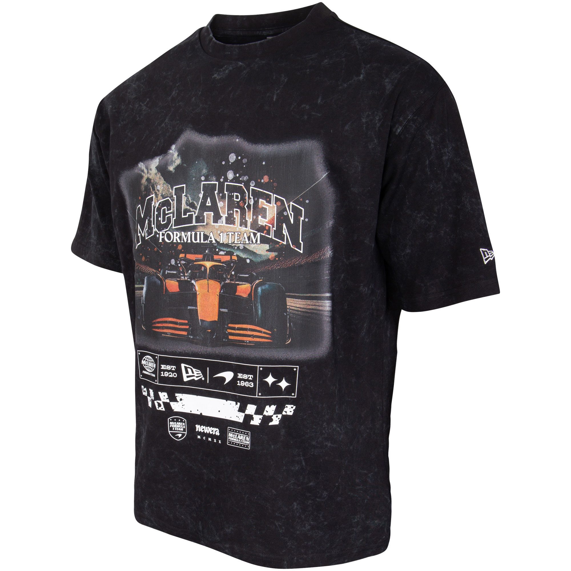 McLaren T-Shirt McLaren F1 New Era T-Shirt "Washed Graphic" - schwarz