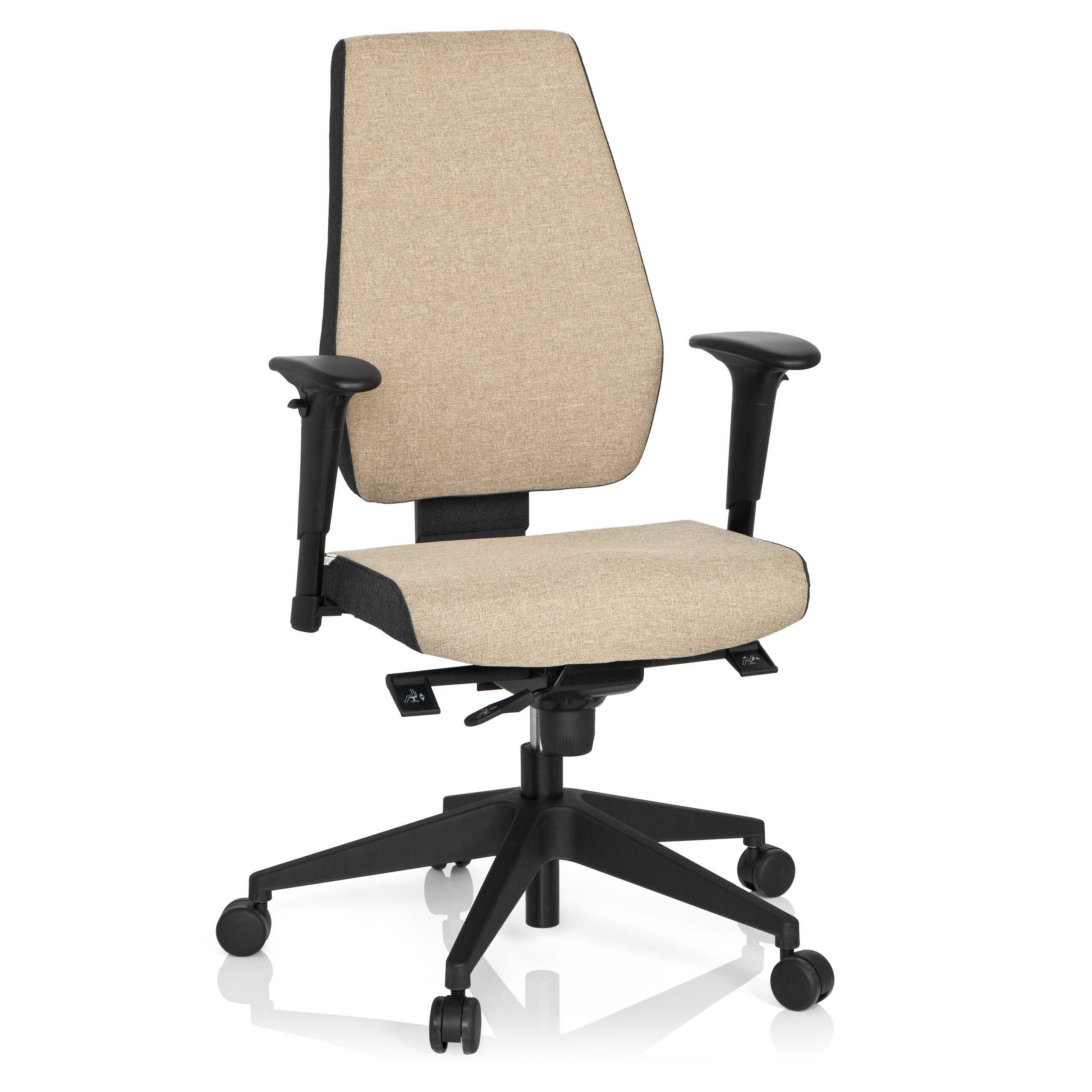 hjh OFFICE Drehstuhl Profi Bürostuhl Pro-Tec 500 Stoff (1 St), Ergonomischer Chefsessel, Schreibtischstuhl höhenverstellbar