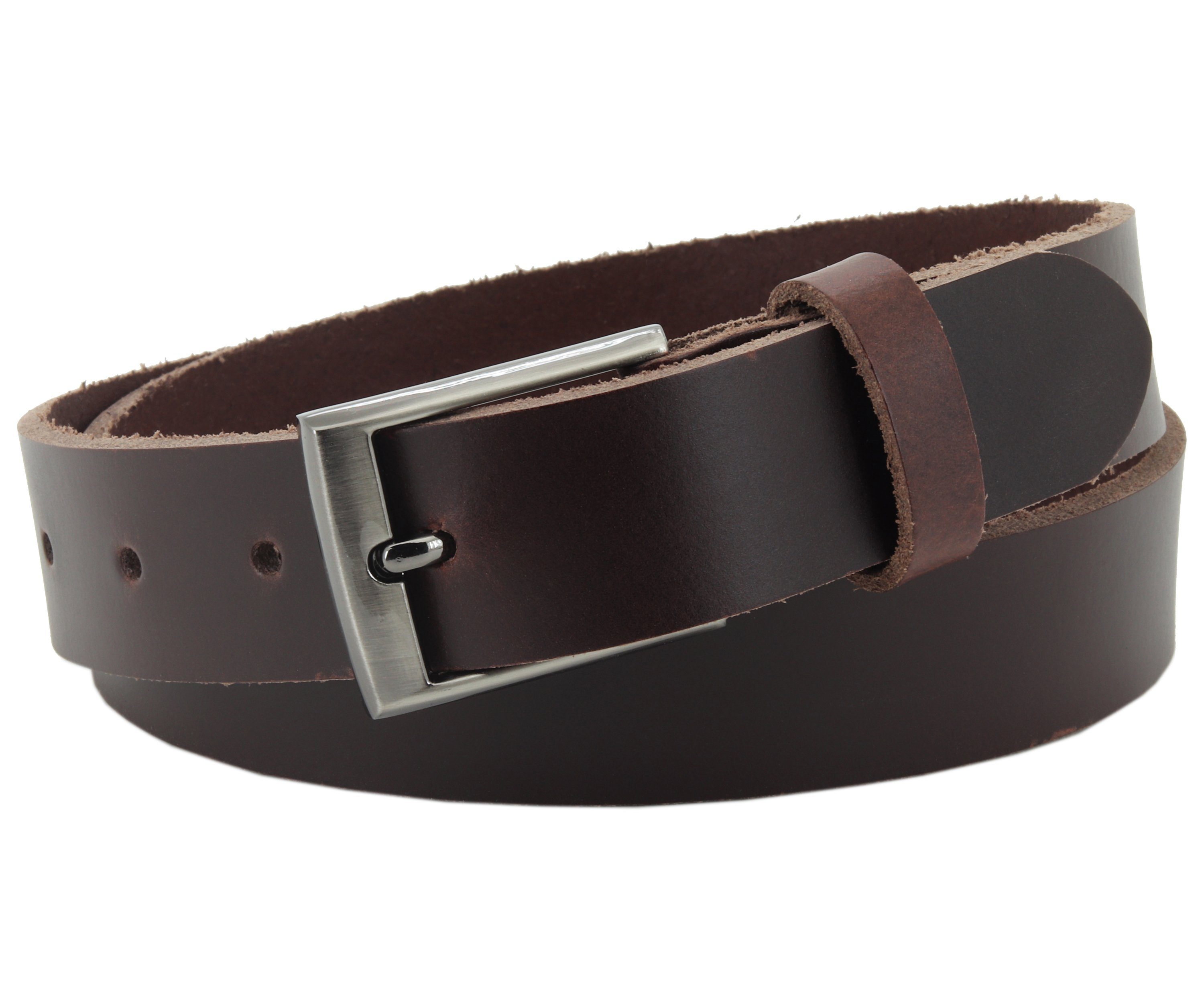 COLOGNEBELT Ledergürtel C20-PL Ledergürtel 3 cm breit mit eckiger Gürtelsch günstig online kaufen