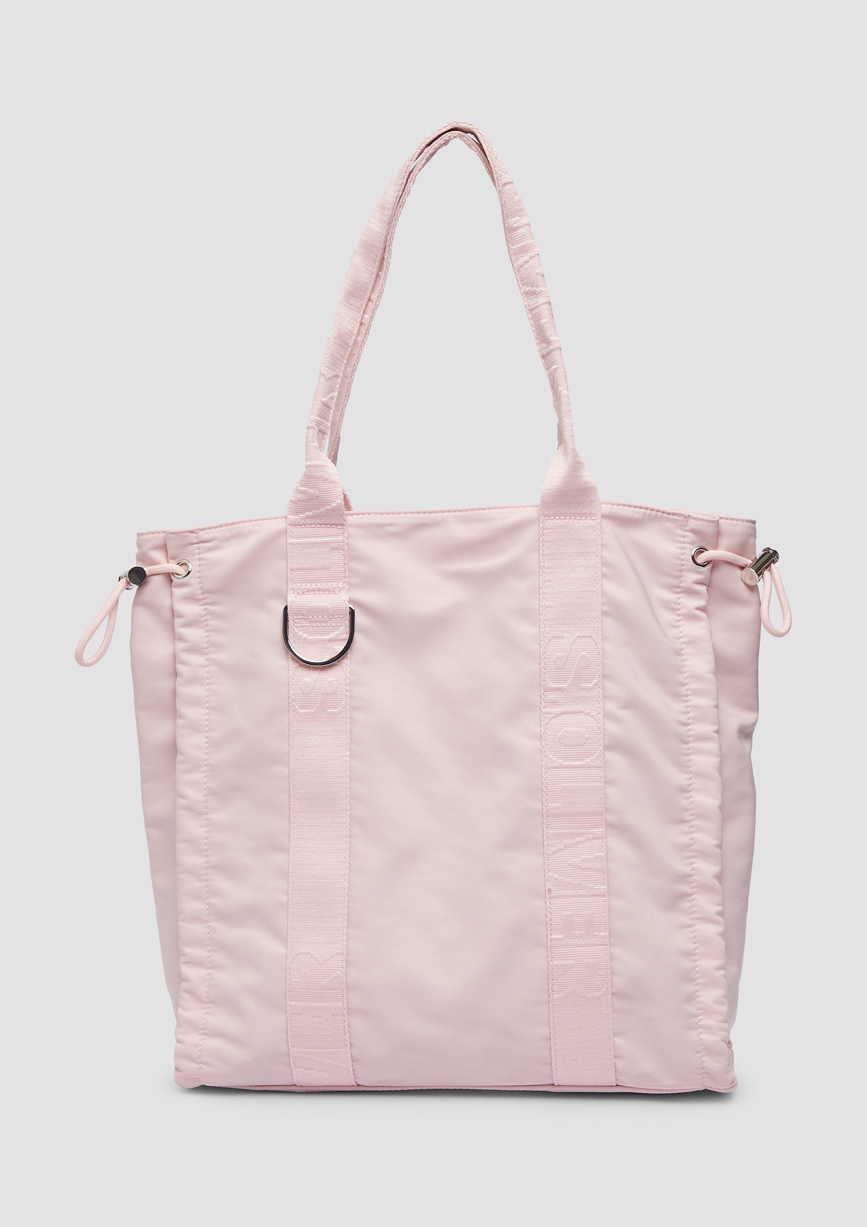 Tragetasche Shopper mit Logo und Kordelzug-Details