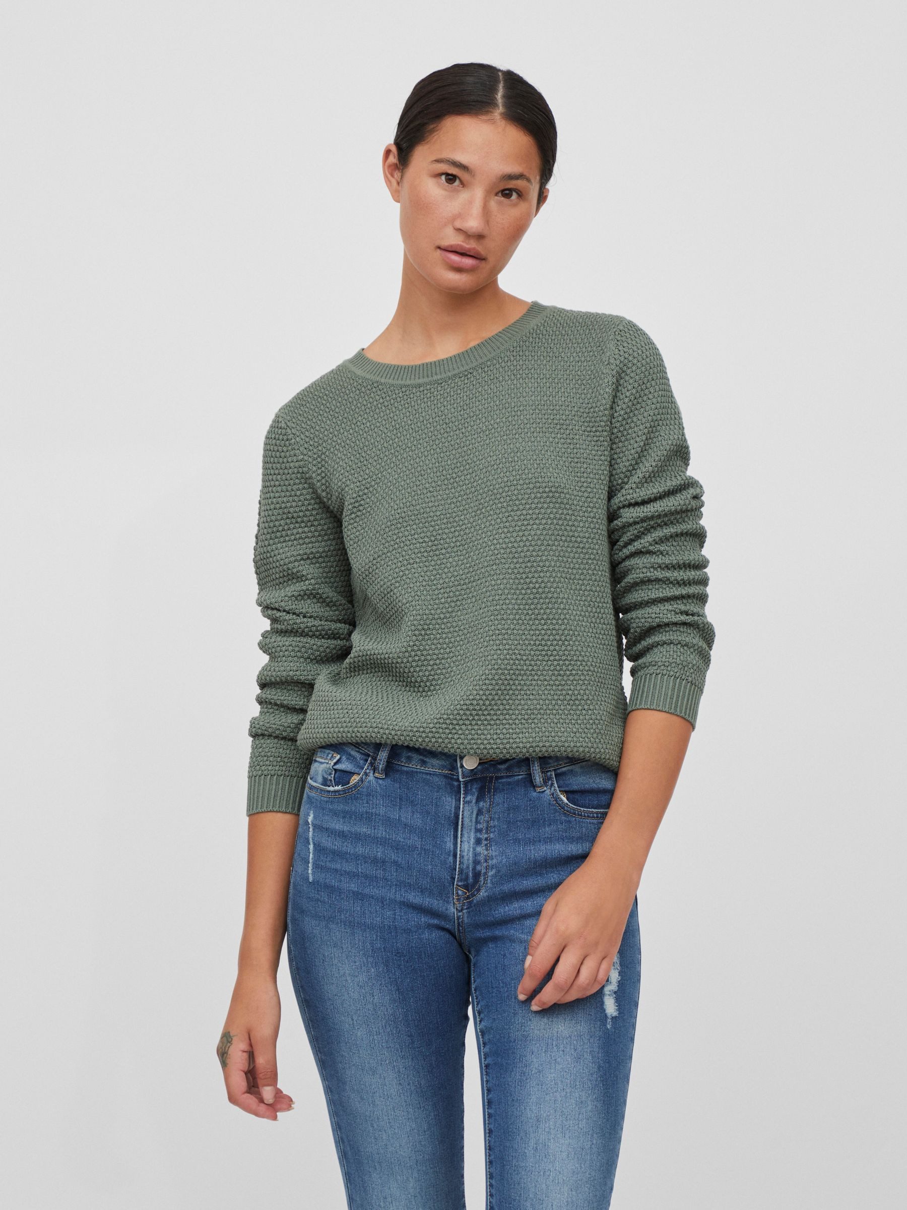 Vila Strickpullover Struktur Strickpullover Kuscheliger Design günstig online kaufen