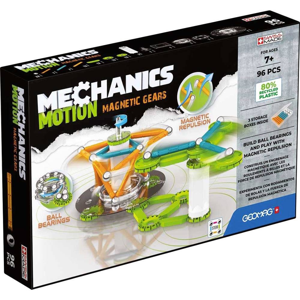 Geomag™ Mechanics Motion Recycled Magnetic Gears 96 507091 Konstruktionsspielsteine