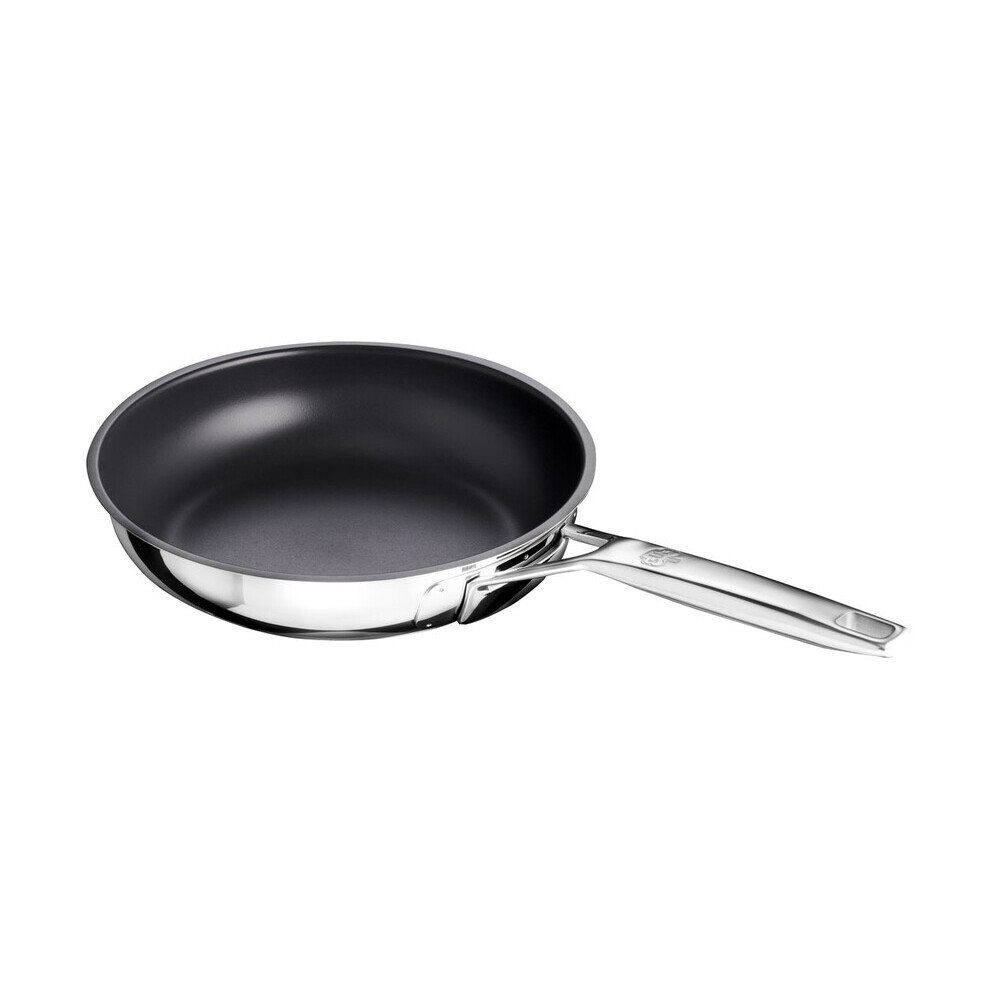 SCHULTE-UFER Bratpfanne Bratpfanne 20 cm Astral UniverSUS, (1-tlg), Edelstahl, schwarz, spülmaschinenfest, Induktion, alle Herdarten