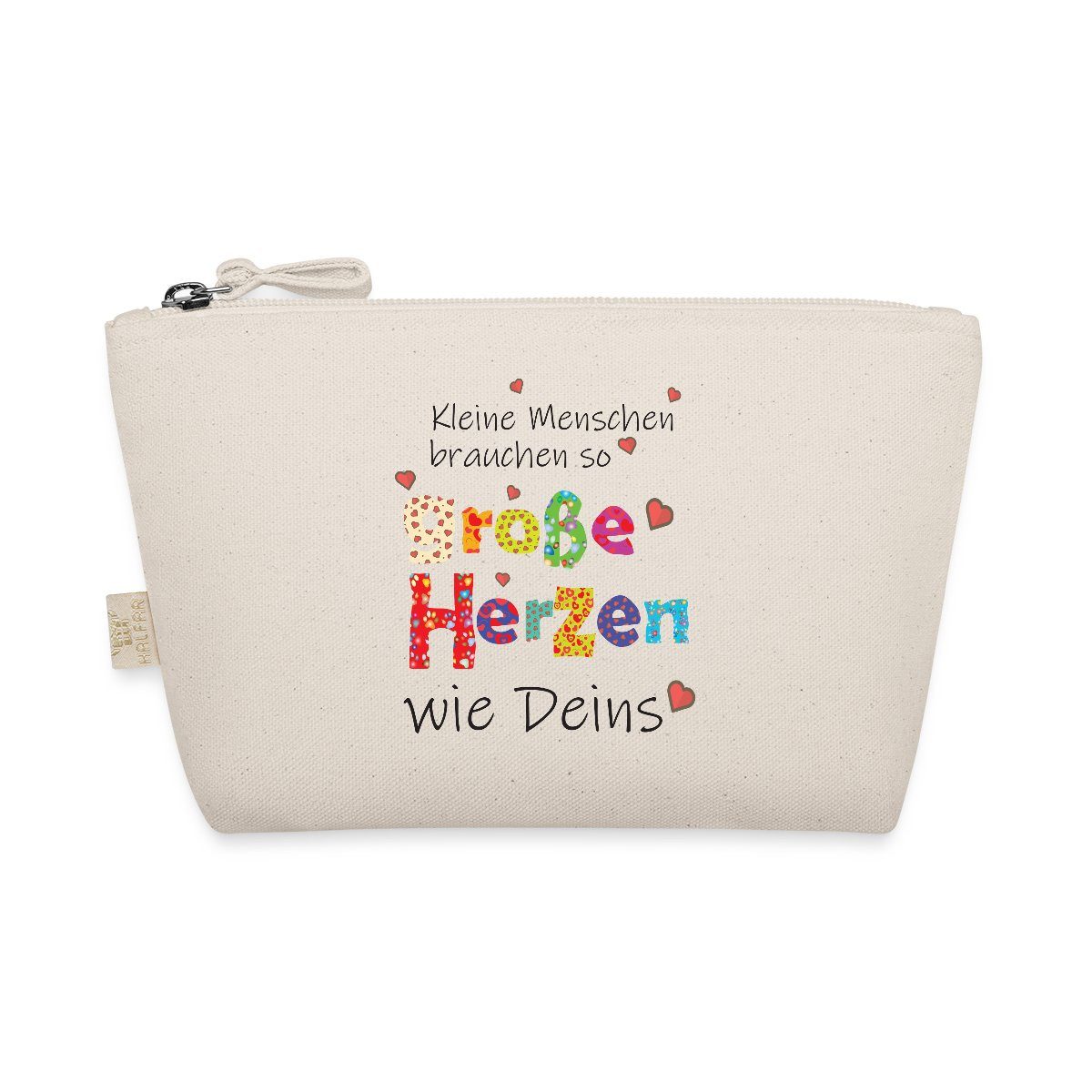 Spreadshirt Kosmetiktasche Große Herzen Abschiedsgeschenk Erzieherin günstig online kaufen
