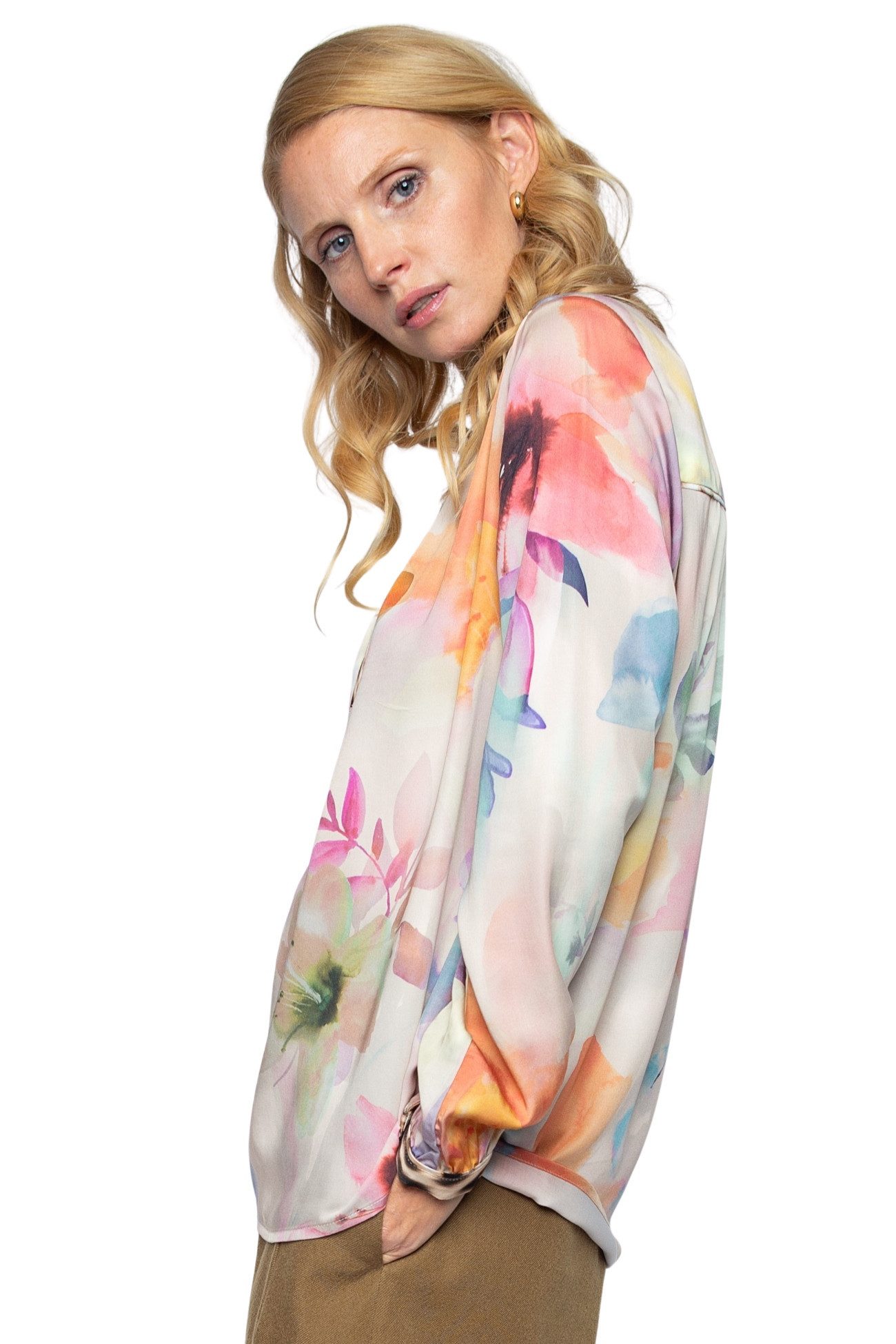 Emily Van Den Bergh Schlupfbluse Damenbluse 8620-016