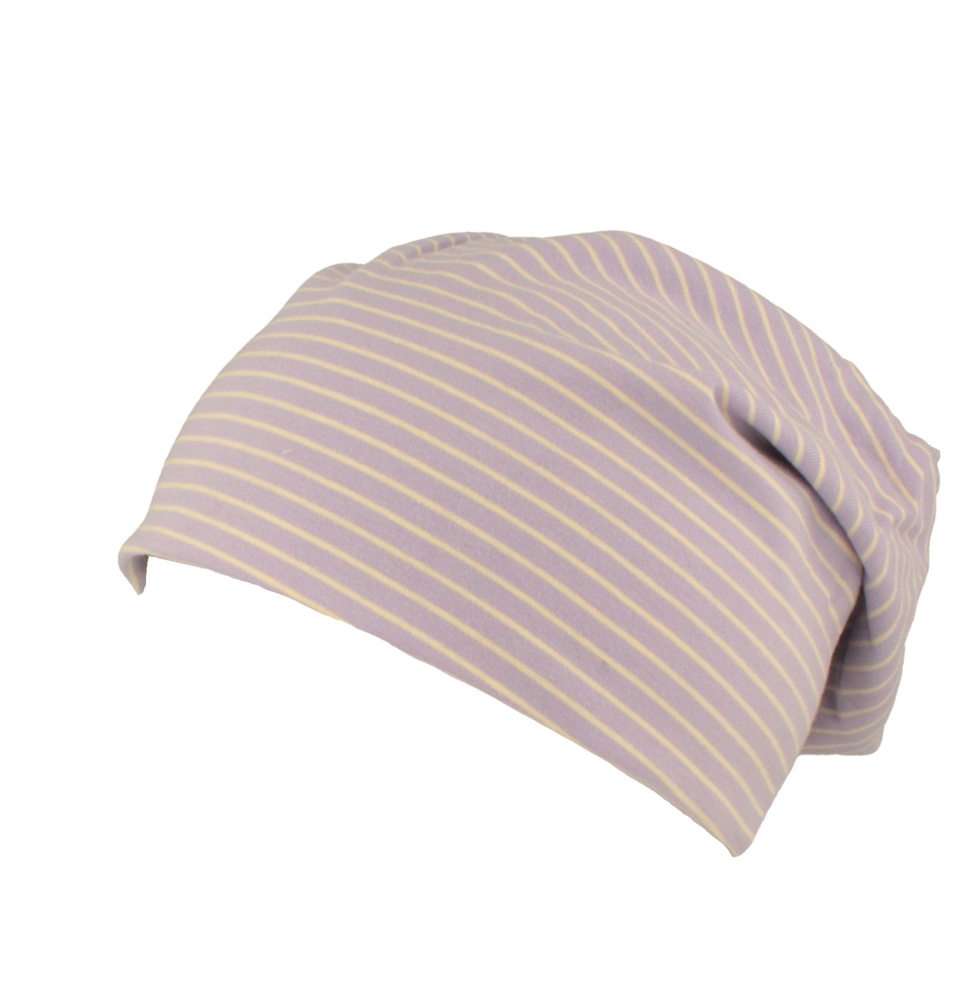Balke Strickmütze gestreifte Jersey Strickmütze aus Baumwolle mit Rollrand