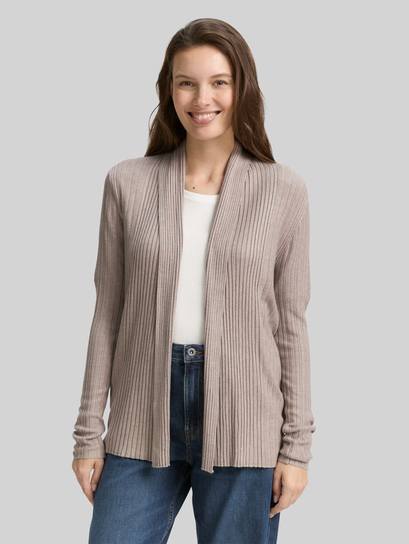 TOM TAILOR Cardigan Pullover & Strickjacken Cardigan mit Schalkragen