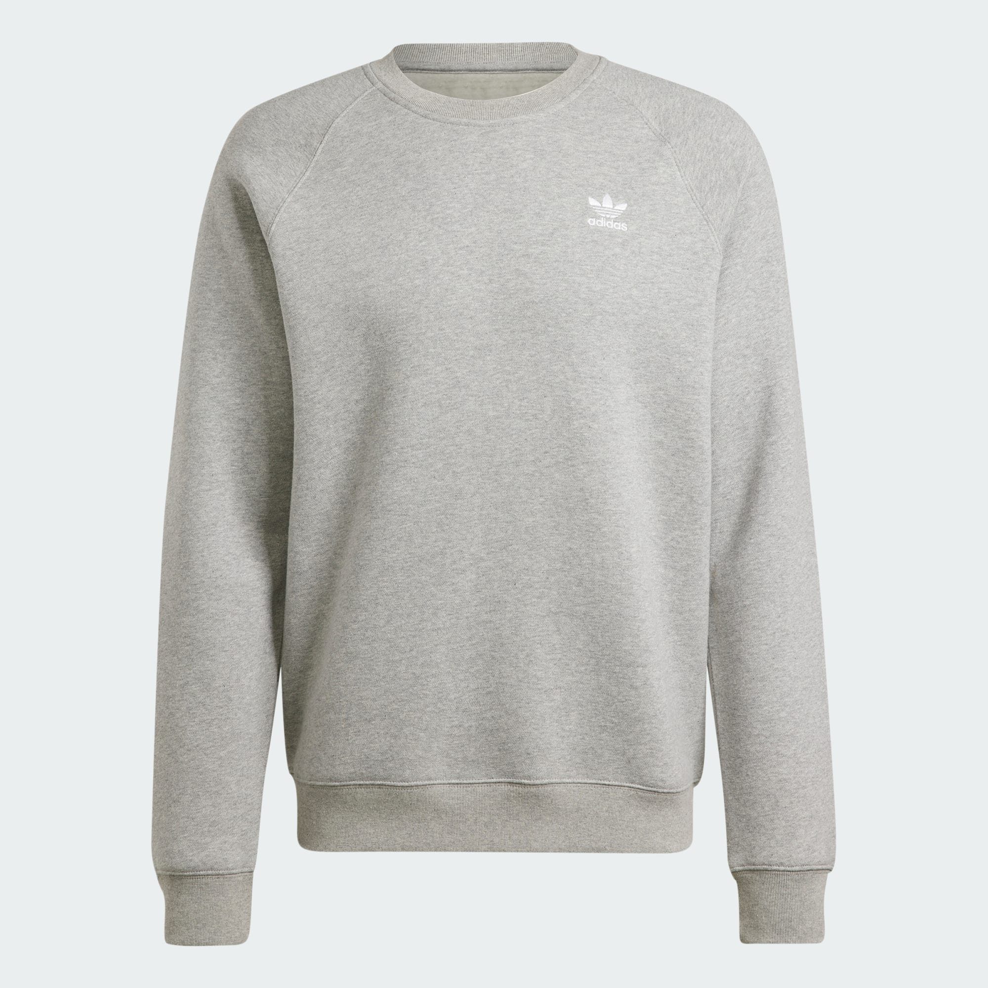 Grey TREFOIL SWEATSHIRT Langarmshirt ESSENTIALS Originals adidas Medium Heather