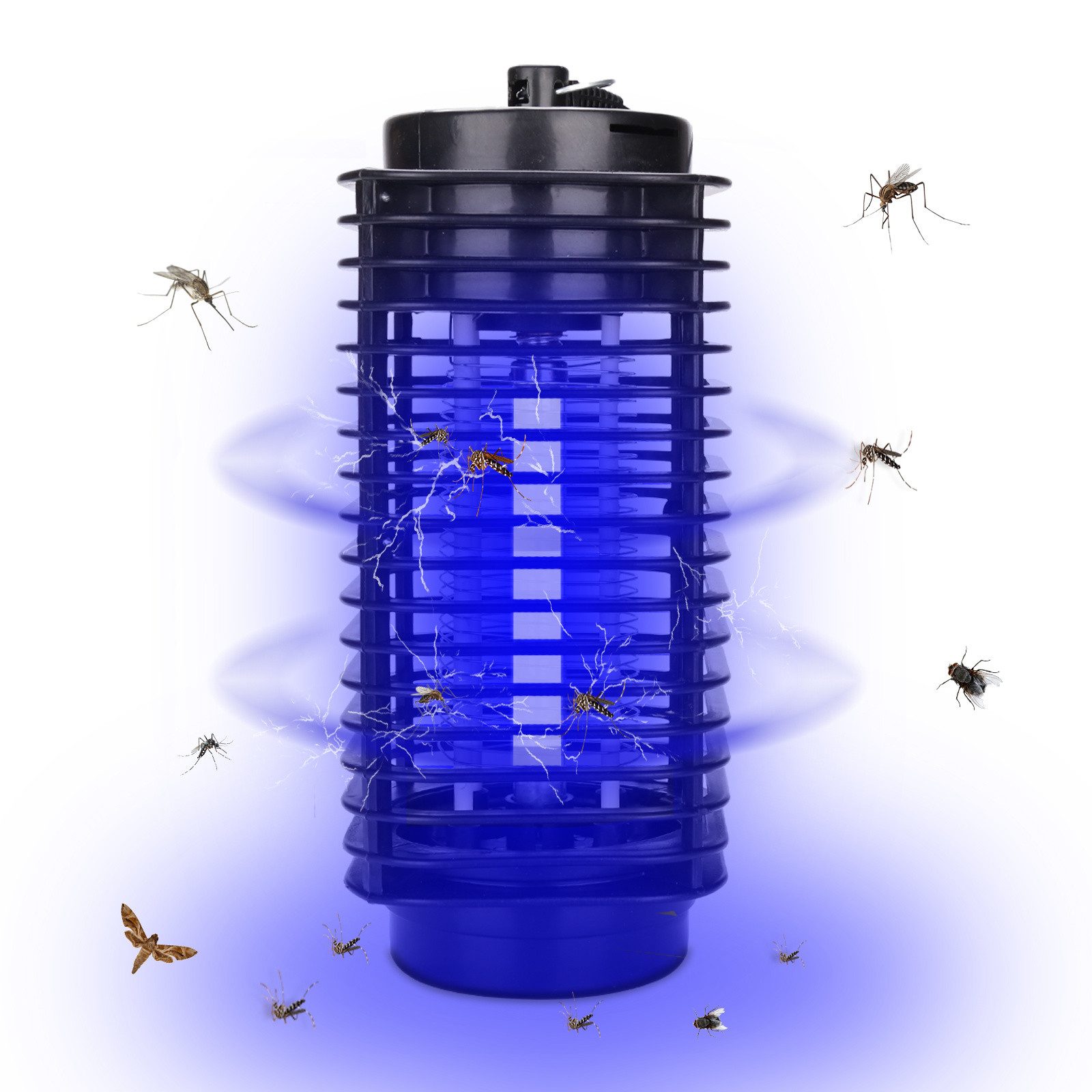 Clanmacy Ultraschall-Tierabwehr Elektrischer Insektenvernichter Mückenlampe LED mit UV-Licht, 3W/12W/30W/40W