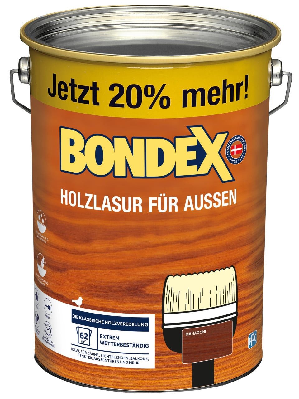 Bondex Lasur Bondex Holzlasur Für Außen 4,8 L mahagoni