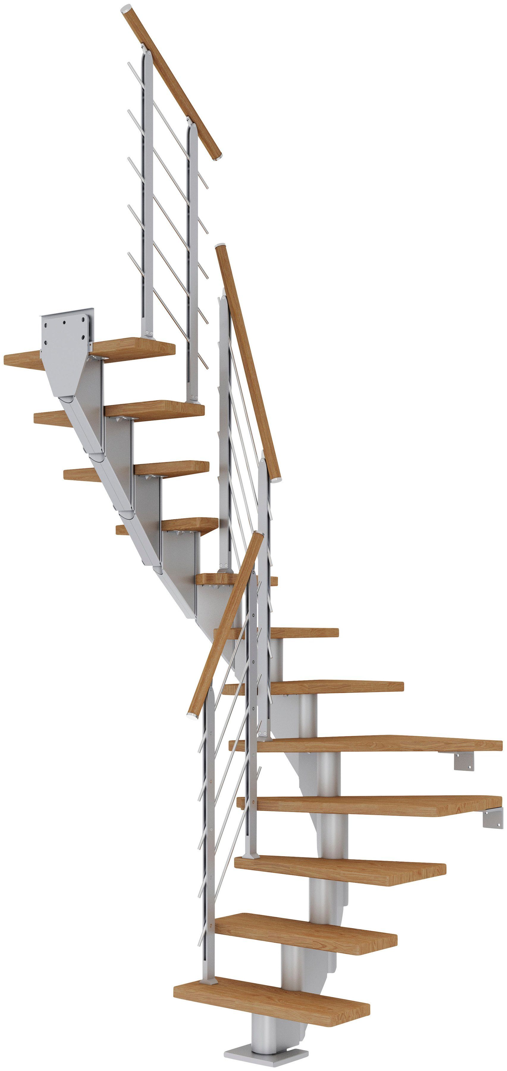 Dolle Mittelholmtreppe Frankfurt, für Geschosshöhen bis 301 cm, Stufen offen