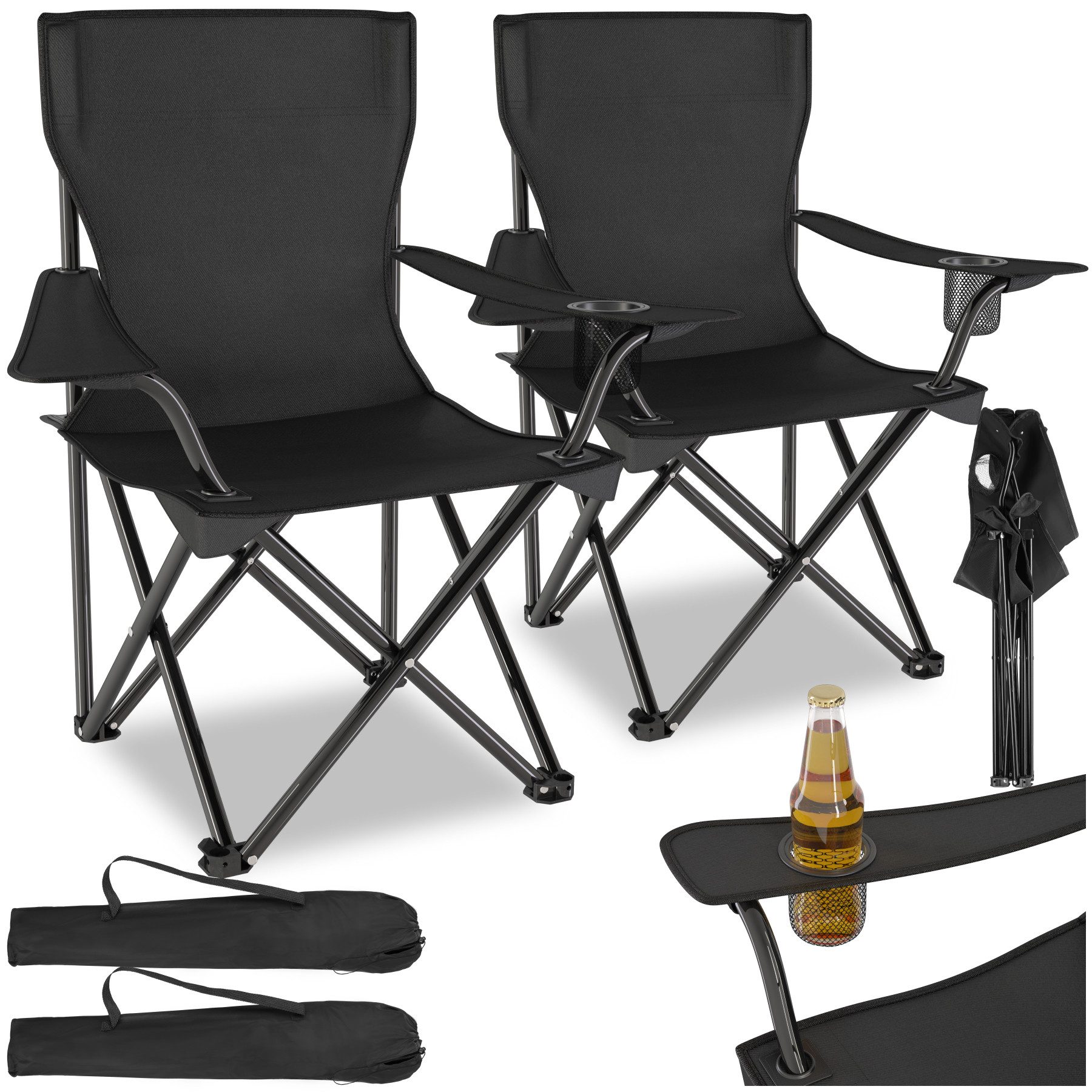 tectake Campingstuhl Set Campingstuhl (Set, 2 günstig online kaufen