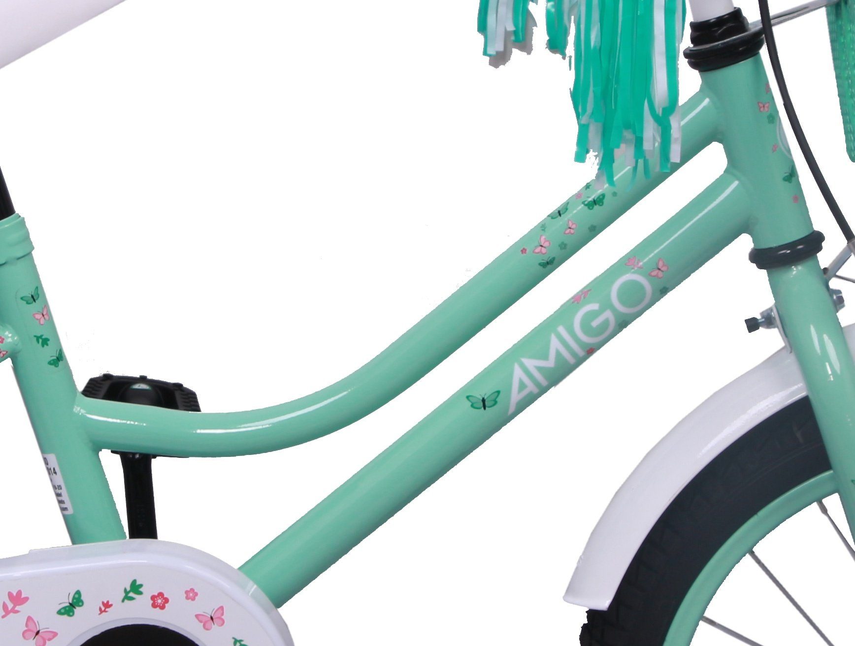 AMIGO AMIGO Rücktrittbremse Magic Türkis Mädchen Kinderfahrrad 16 Fahrräder Kinderfahrrad Zoll