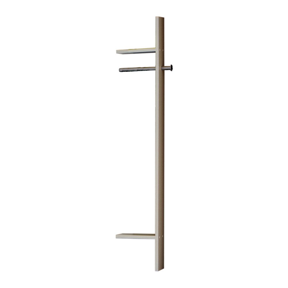 Lomadox Garderobenpaneel FABRIZIO-43, weiß, Kleiderstange für Jacken, Ablageboden, 32 cm breit
