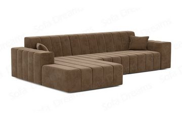 Sofa Dreams Ecksofa Stoffsofa Polster Couch Ecksofa Gran Canaria L kurz Sofa Stoffcouch, Loungesofa