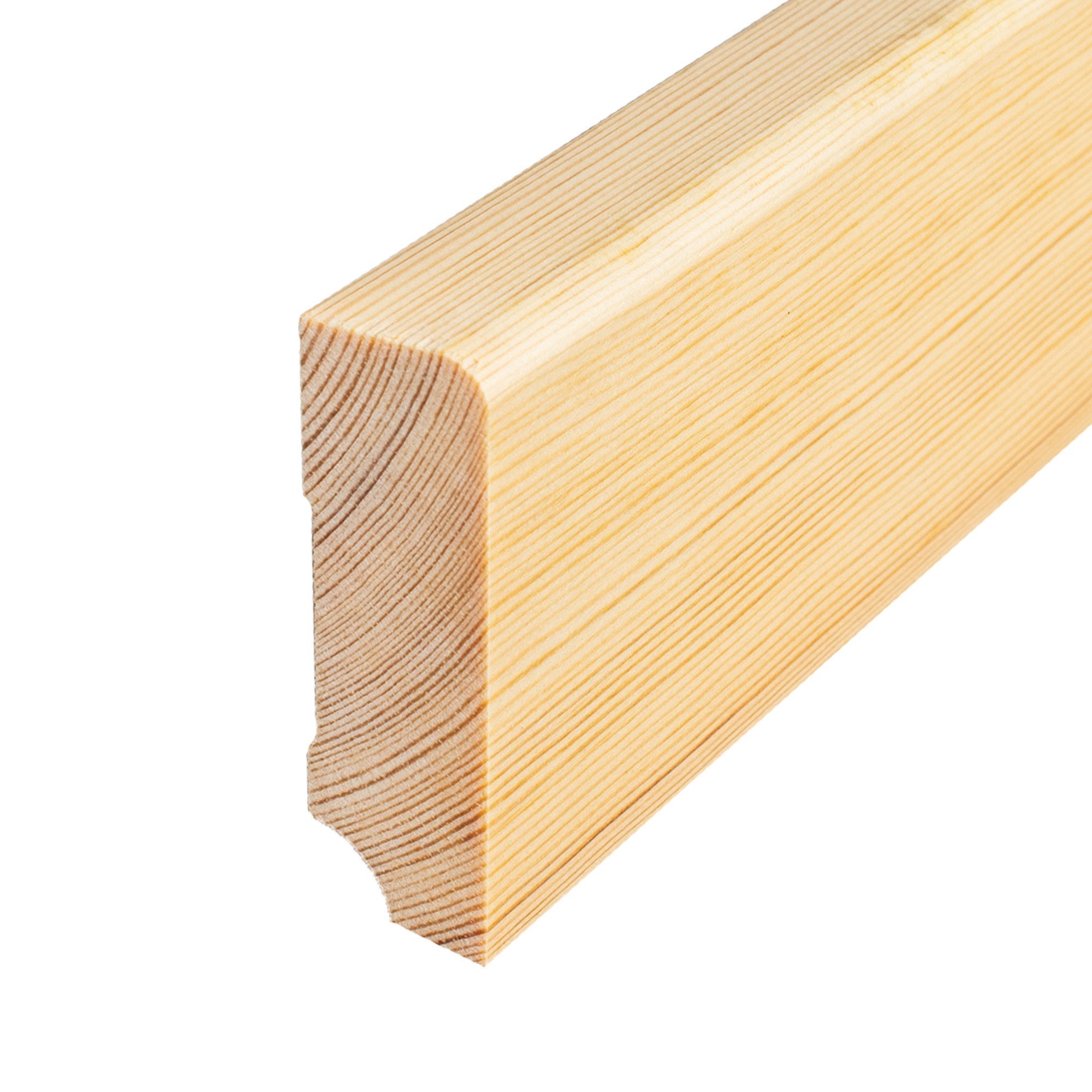 PROVISTON Sockelleiste 19 x 60 x 2500 mm Fußleiste Massivholz Kiefer by PROVISTON, L: 250 cm, Spar-Set, 5-St.