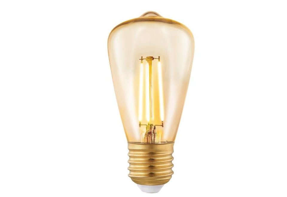 EGLO LED-Leuchtmittel Eglo LED Луковицы Edison ST64 E27 3,5W amber, Nicht dimmbar nicht Smart Home-fähig