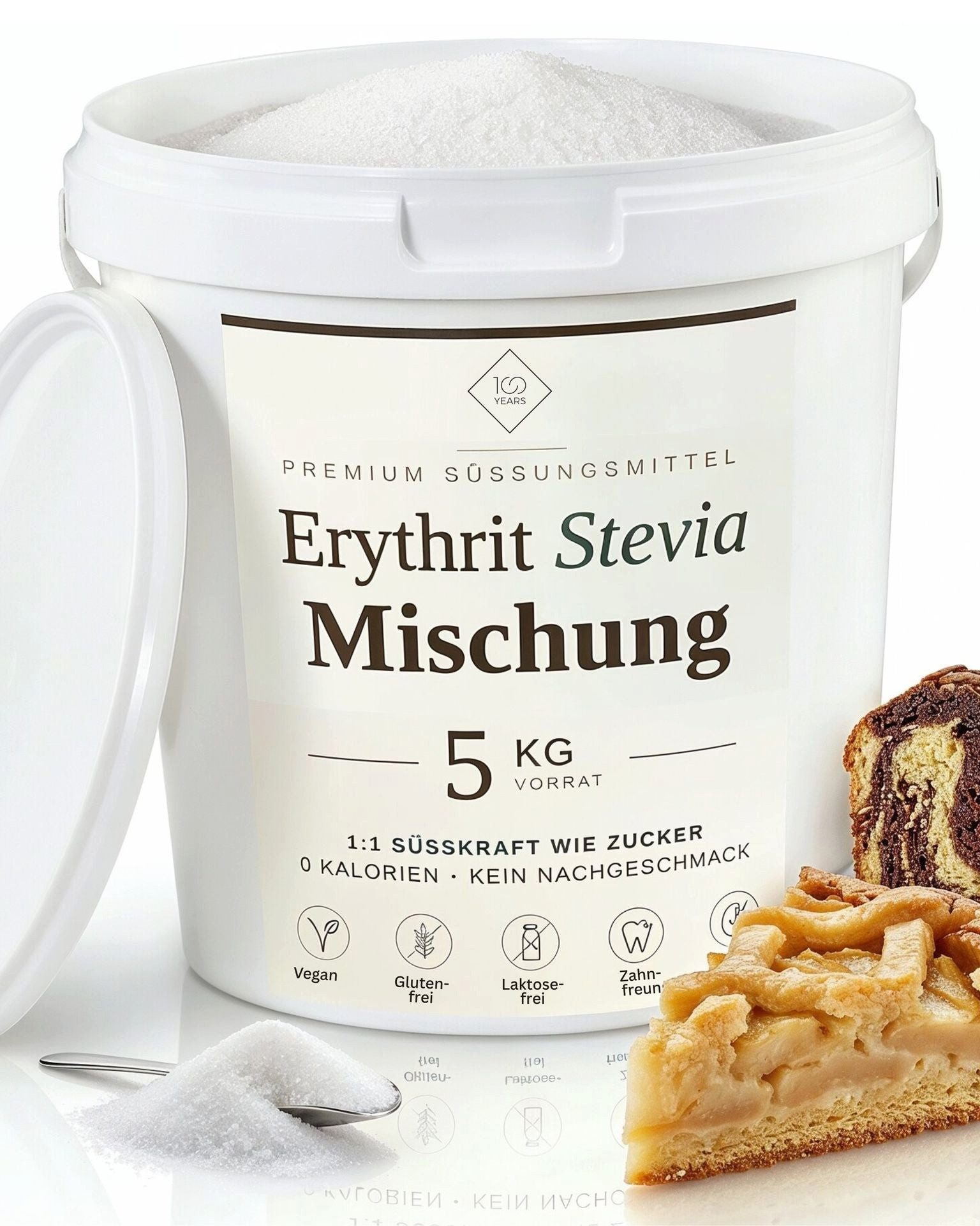 100years Süßungsmittel 100years - Erythrit mit Stevia