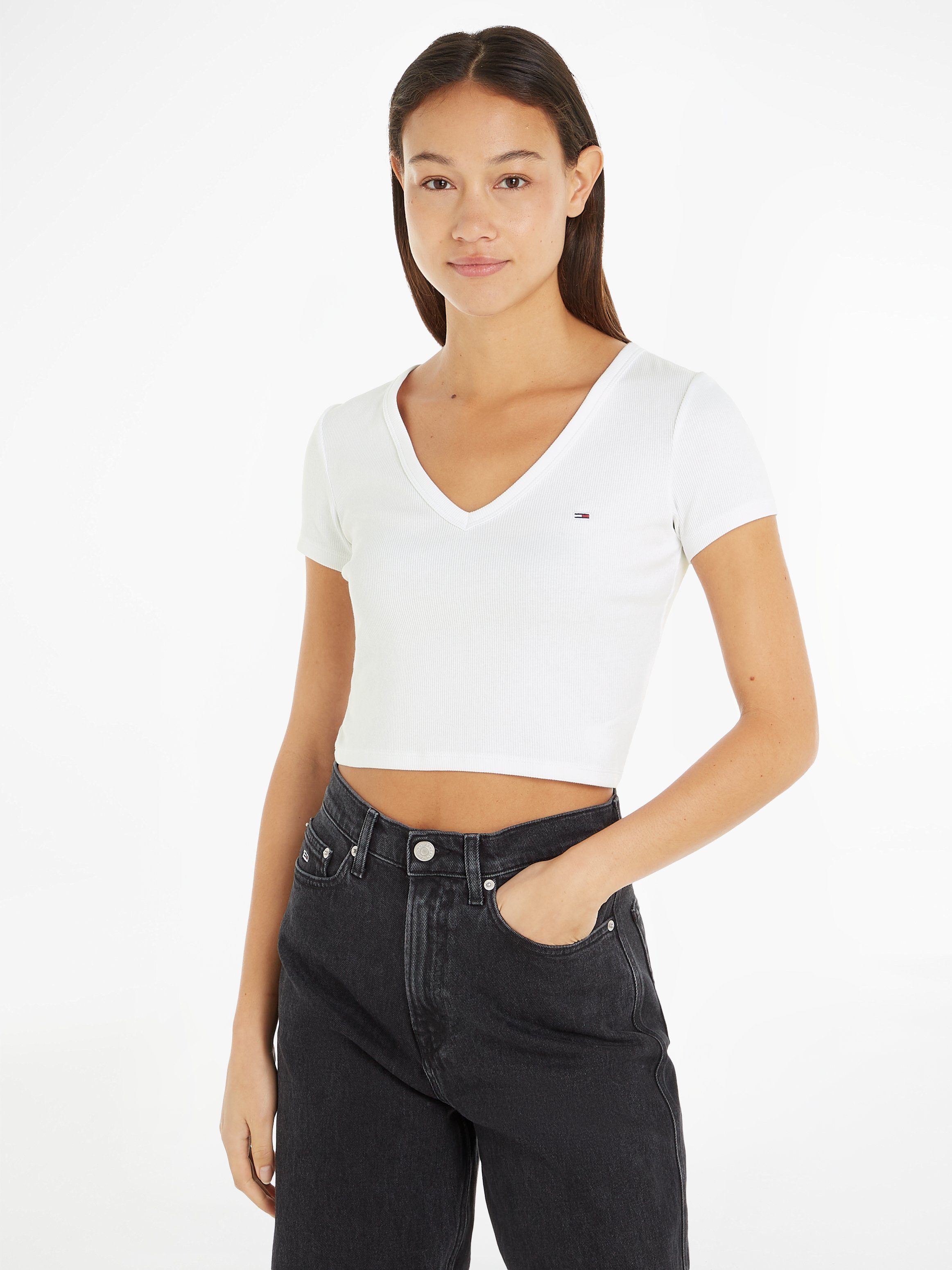 Tommy Jeans T-Shirt TJW SLIM CRP günstig online kaufen